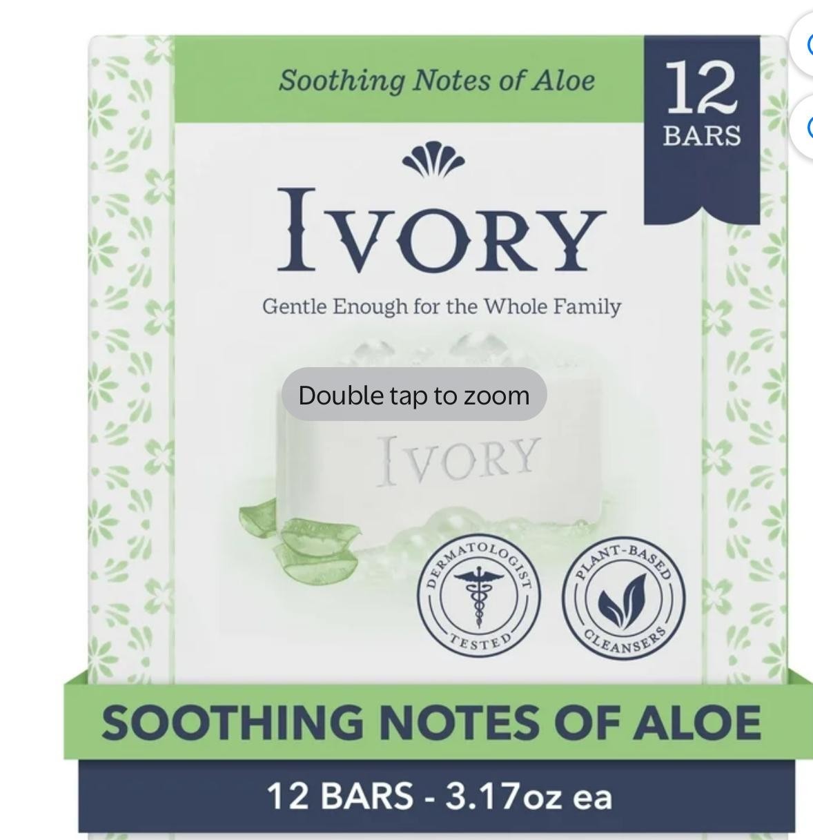 Ivory Bar Soap Original Scent for All Skin Types 12 Count 3.17 oz/ea New Package