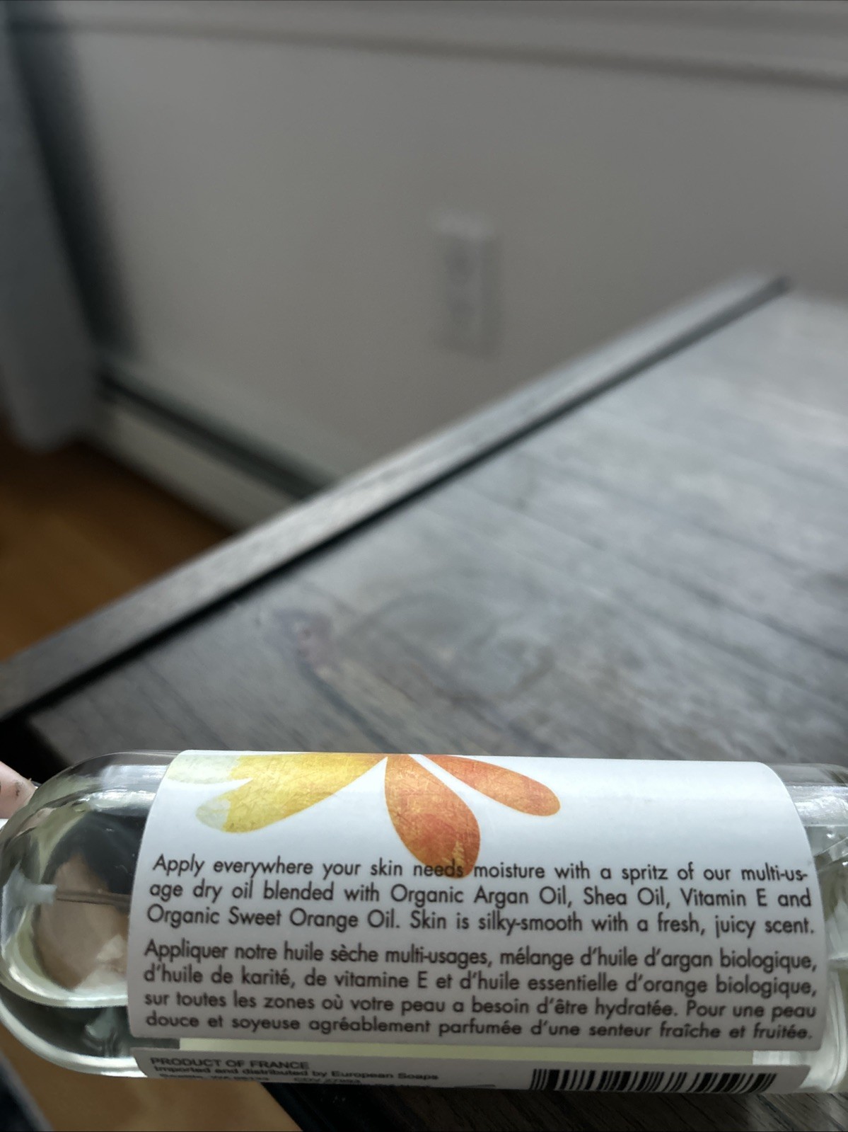 Pre de Provence, ARGAN SWEET ORANGE DRY OIL BODY MIST with Vitamin C