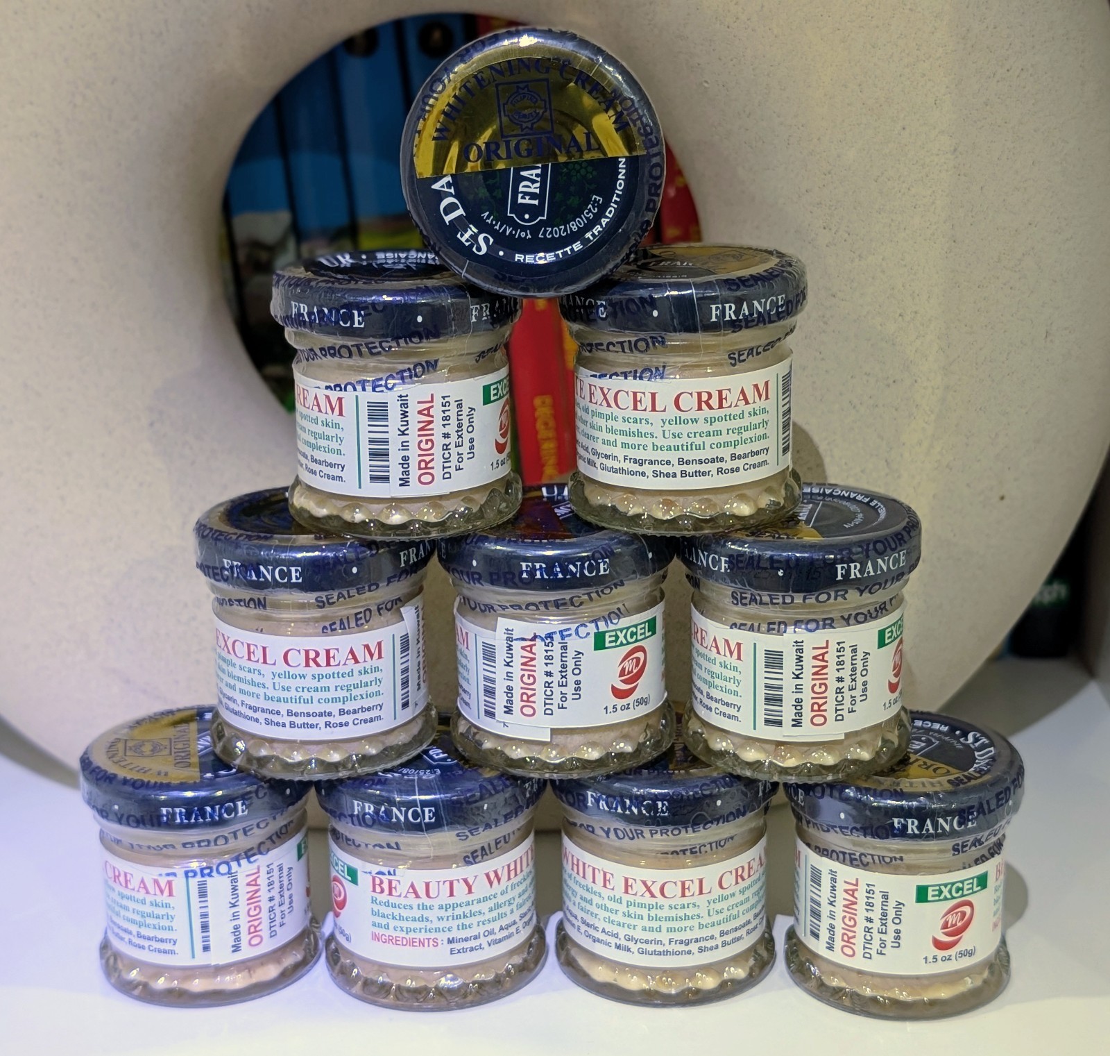 10 Jars Dalfour Excel Cream
