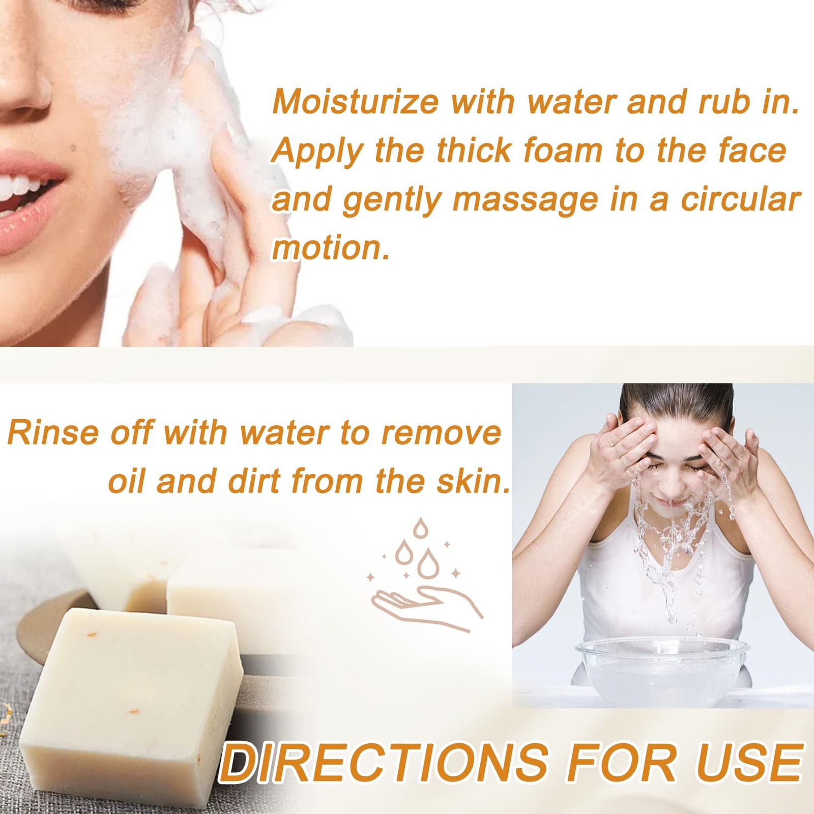 XMXueMei 3PCS Rice Soap for Face, Milk 0.19 Ounce (Pack of 3)