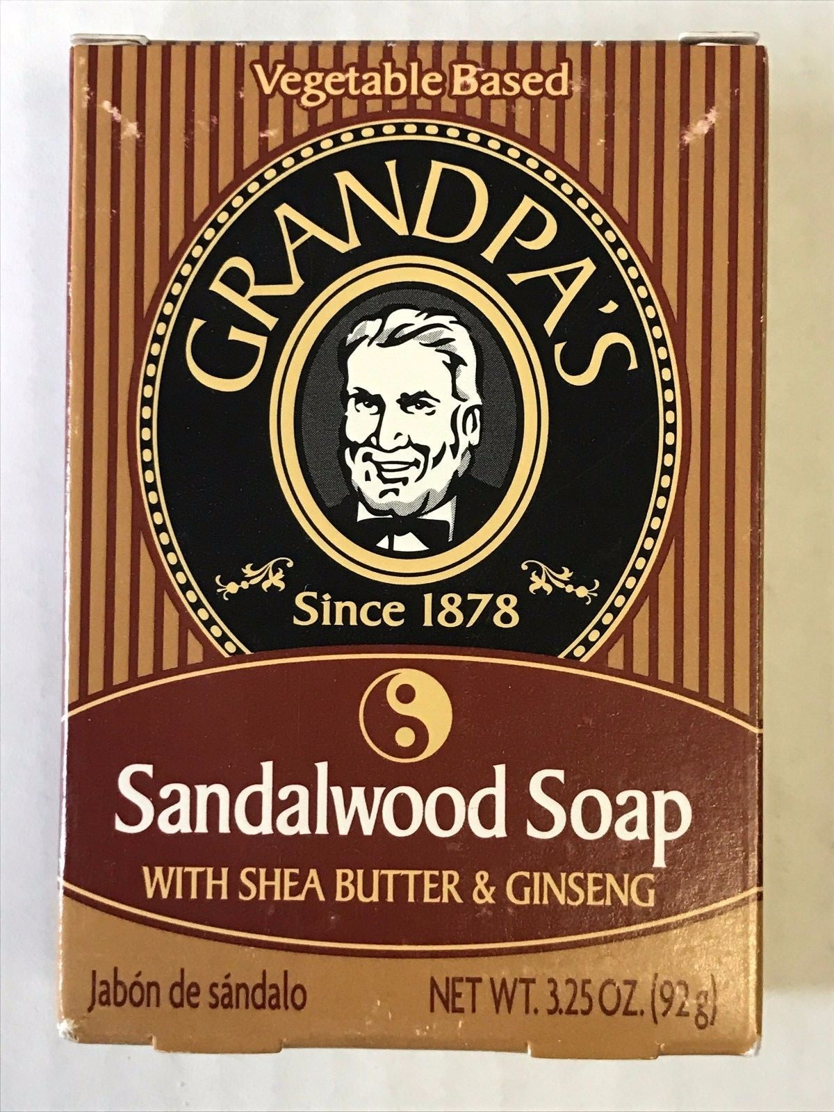 Grandpa’s Since 1878 Vegetable Based Soap 3.25 oz.~ Sandalwood Soap