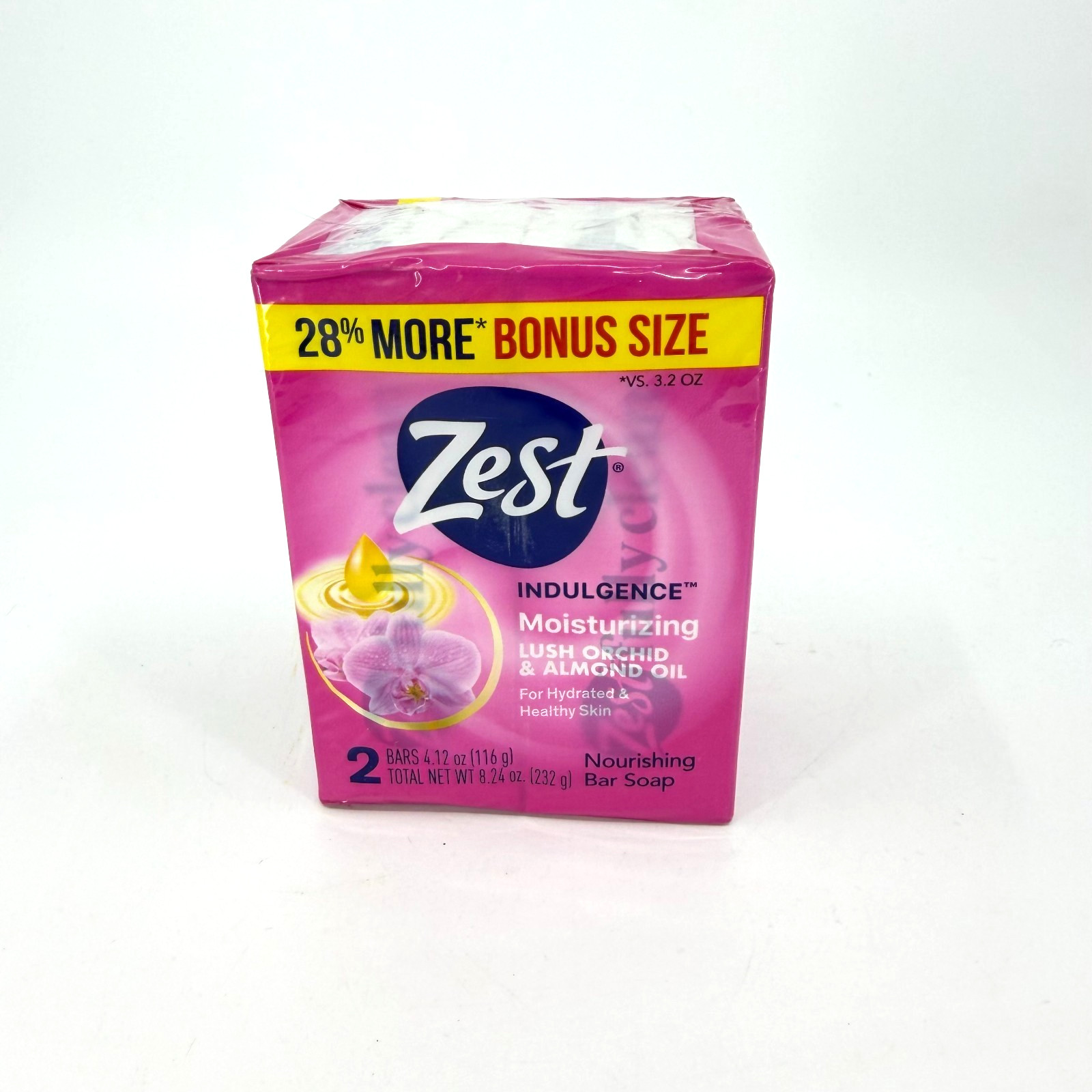 New One 2 Pack – Zest Lush Orchid & Almond Oil Moisturizing Bar Soap 4.12 Oz
