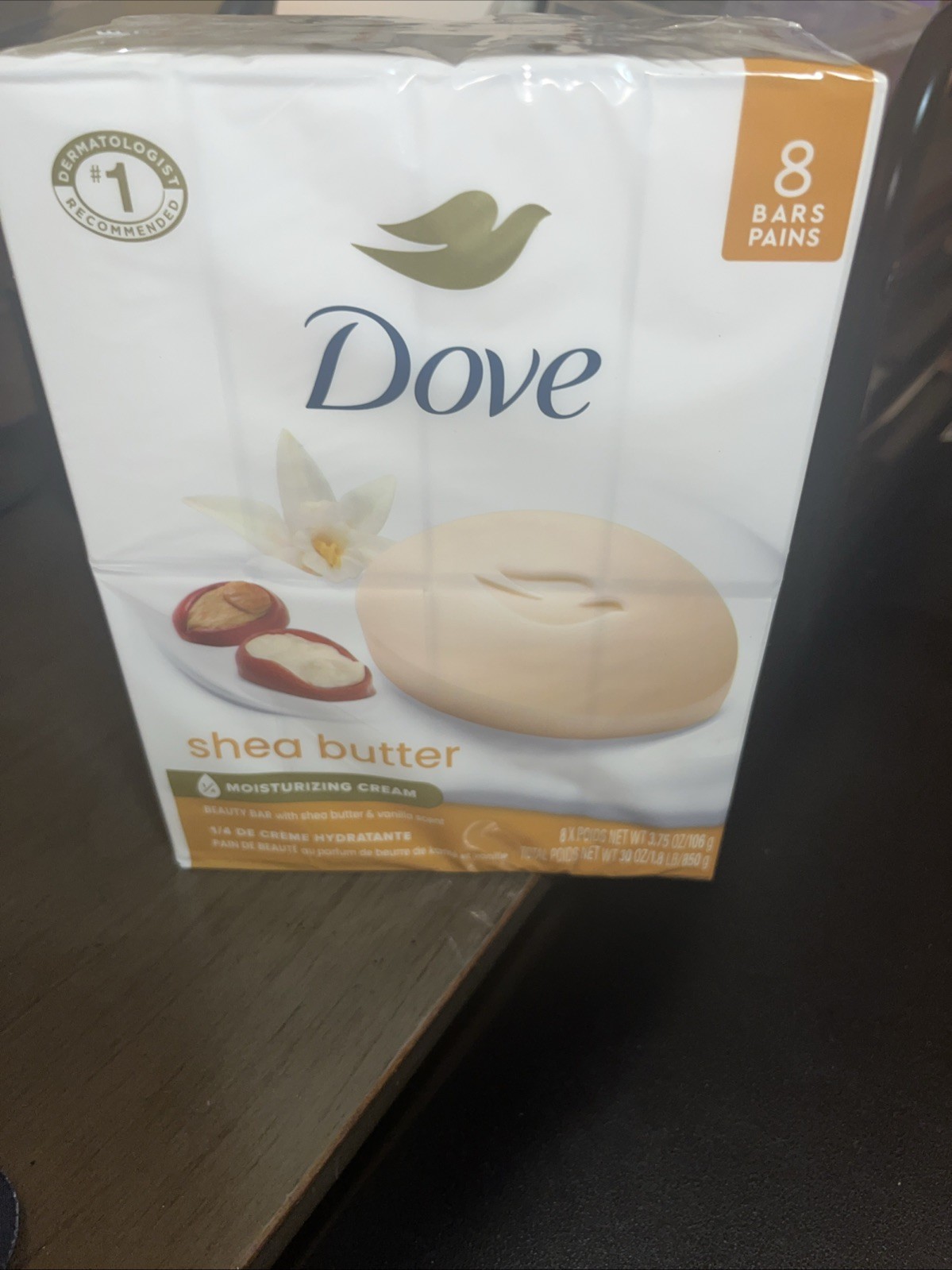 Dove Beauty Bar Soap: Purely Pampering with Shea Butter & Warm Vanilla – 8pk