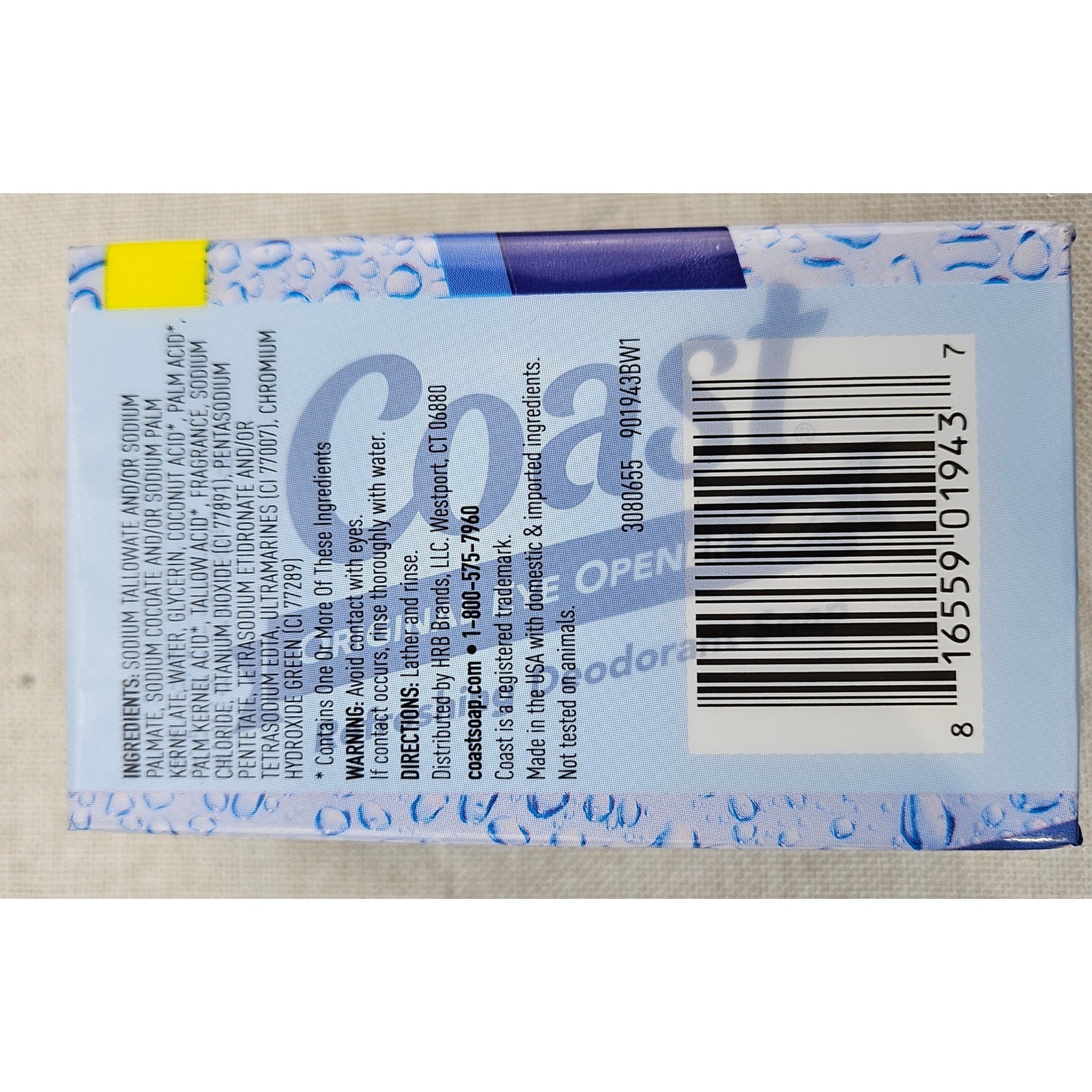 Coast Fresh Scent Original Eye Opener Deodorant Soap 2 Bars 8.24oz – 3 Packs