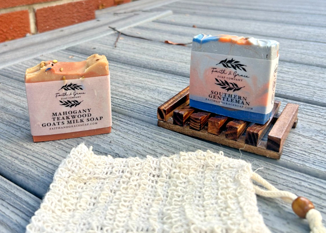 handmade vegan soap bars gift set for men