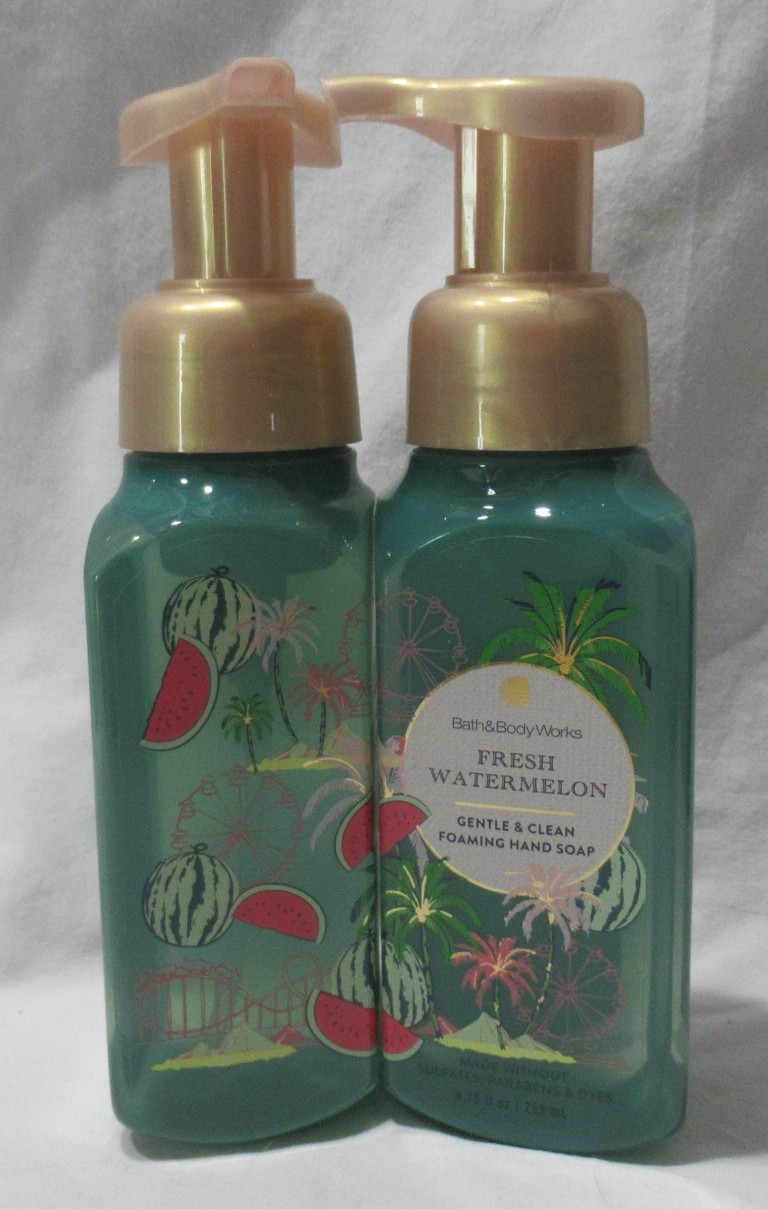 Bath & Body Works Gentle & Clean Foaming Hand Soap Lot Set 2 FRESH WATERMELON