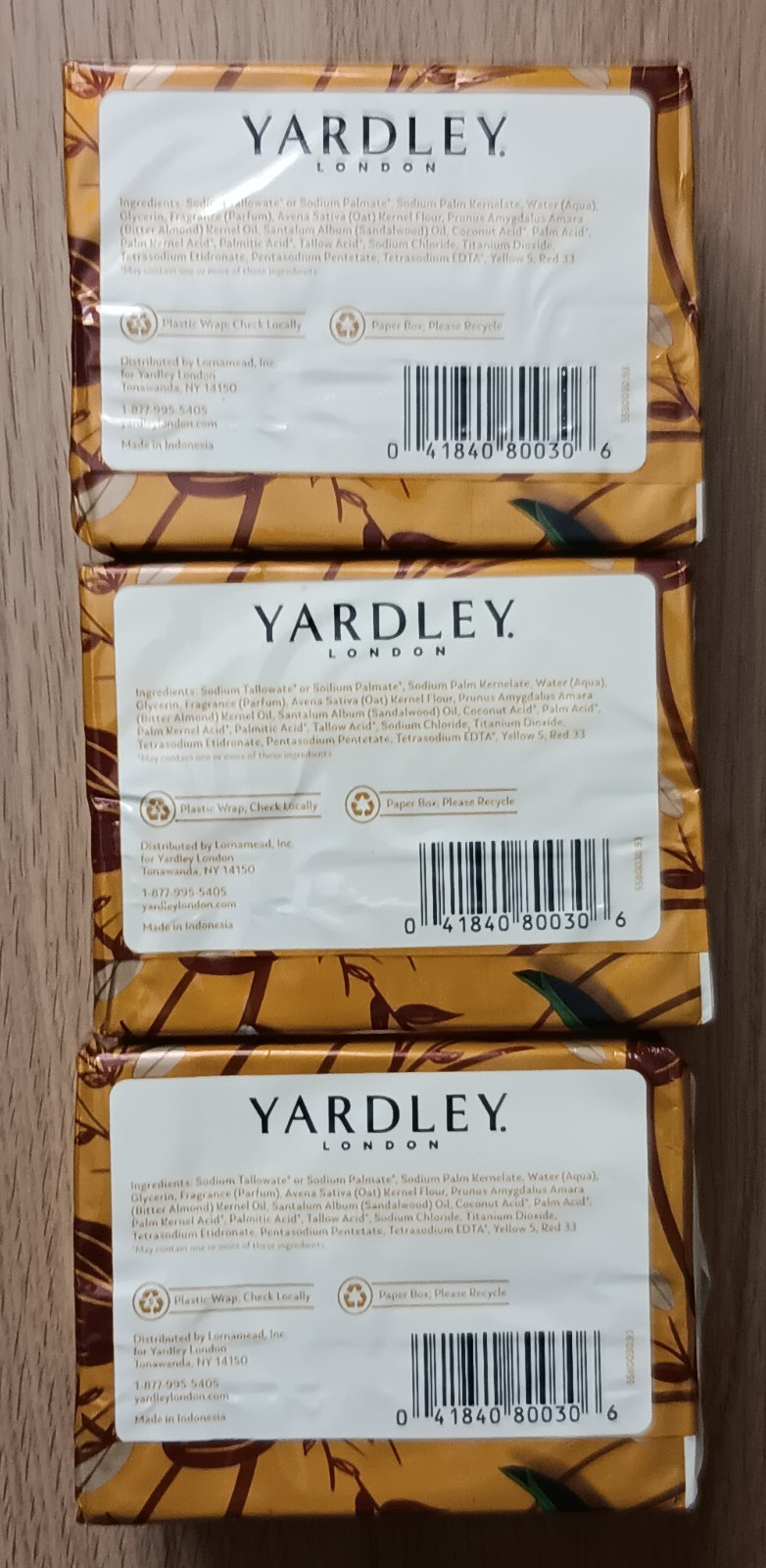 Yardley London Oatmeal & Almond Naturally Moisturizing Bath Bar Soap Lot Gentle