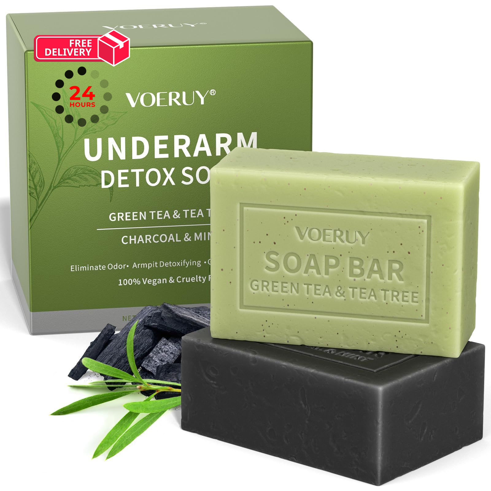 Underarm Detox Soap, 2 Pcs Armpit Soap with 4.94 Ounce (Pack of 2)