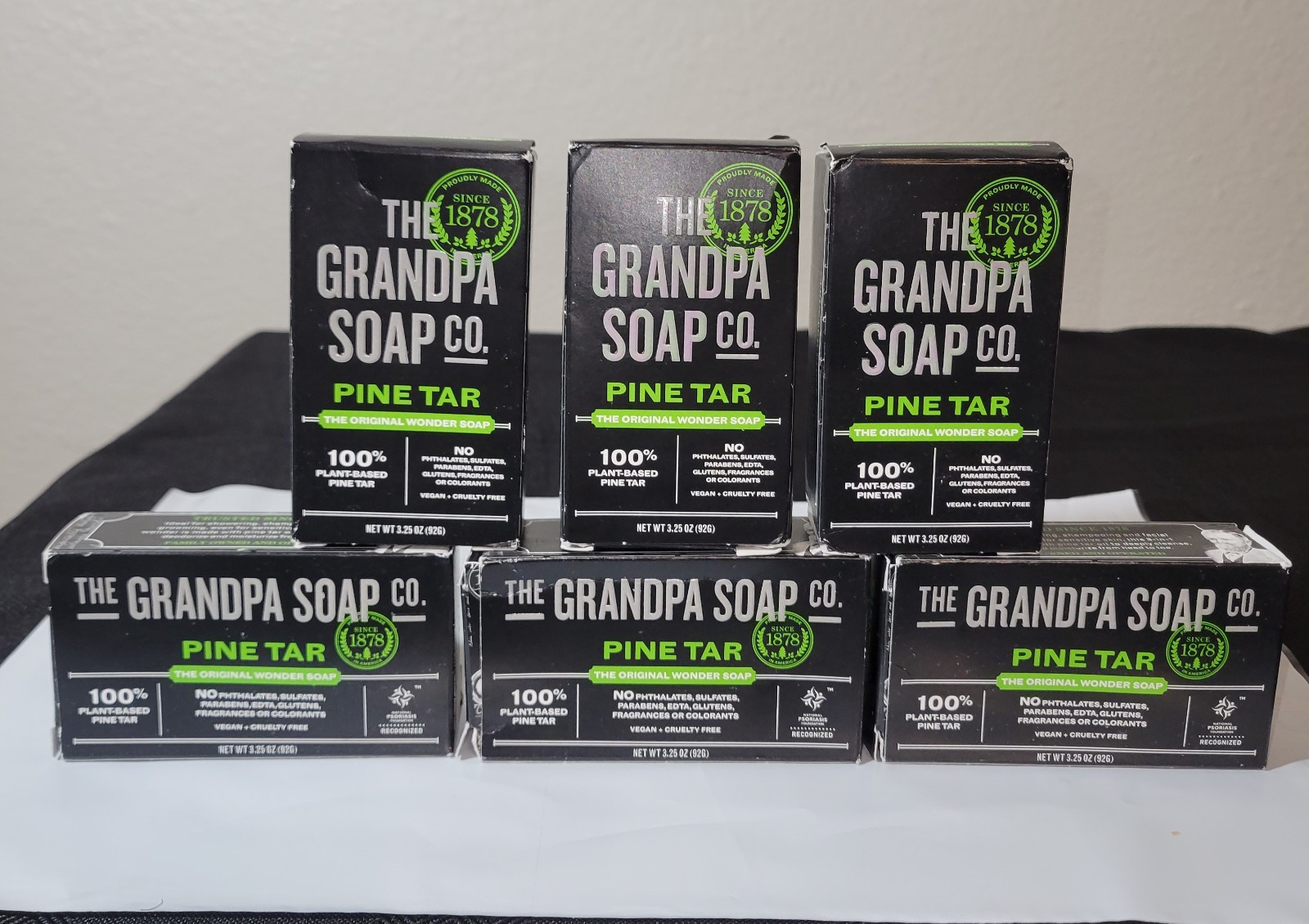 Grandpa’s Pine Tar Soap (3.25 oz Bars) – Multi-Pack of 6 | New