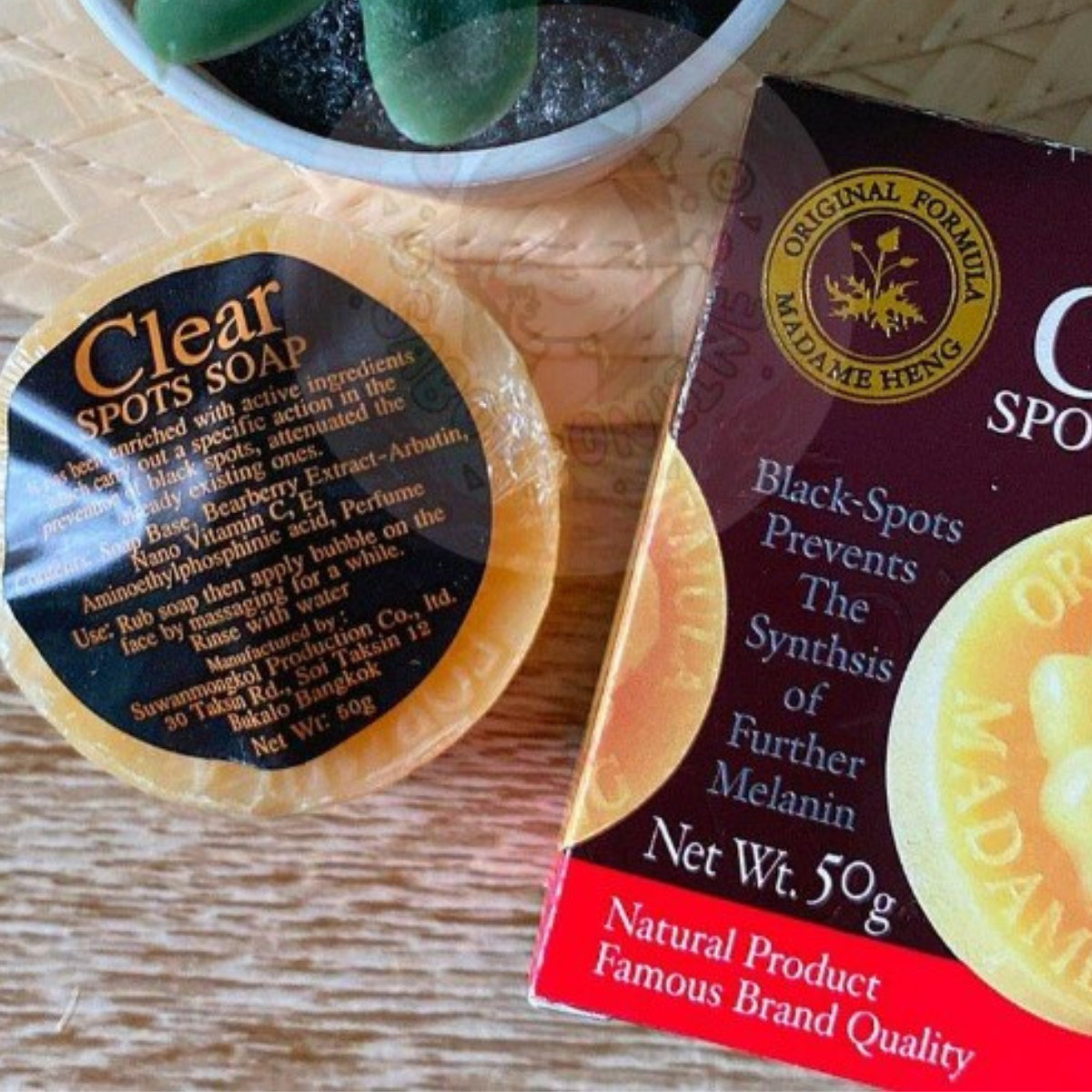 Soap Heng Madame Clear Spots Natural Herbal Acne White Skin Lightening White x 6