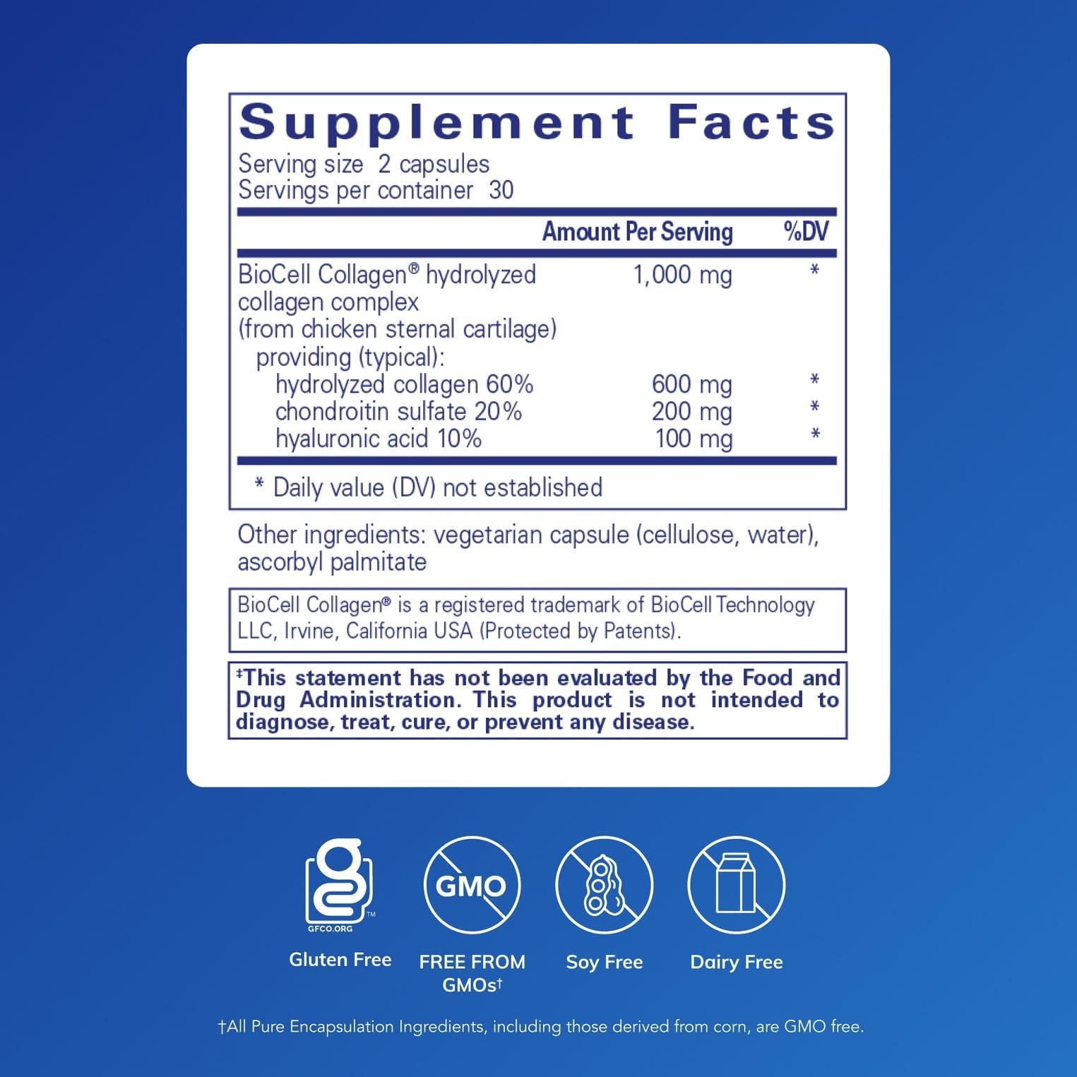 Pure Encapsulations Collagen JS – Skin & Joint Health* – 60 Count (Pack of 1)