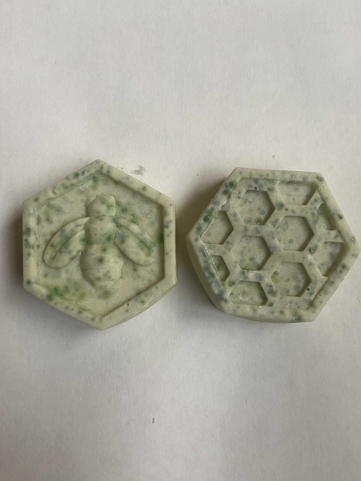 2 All Natural Homemade Soap Jasmine Scent Made Almond Coconut Olive Oil Bee Hive