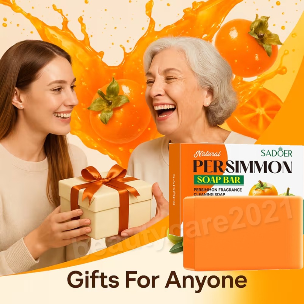 1-20PCS Persimmon Soap Bar for Body Odor Control Purifying Deodorizing Body Wash