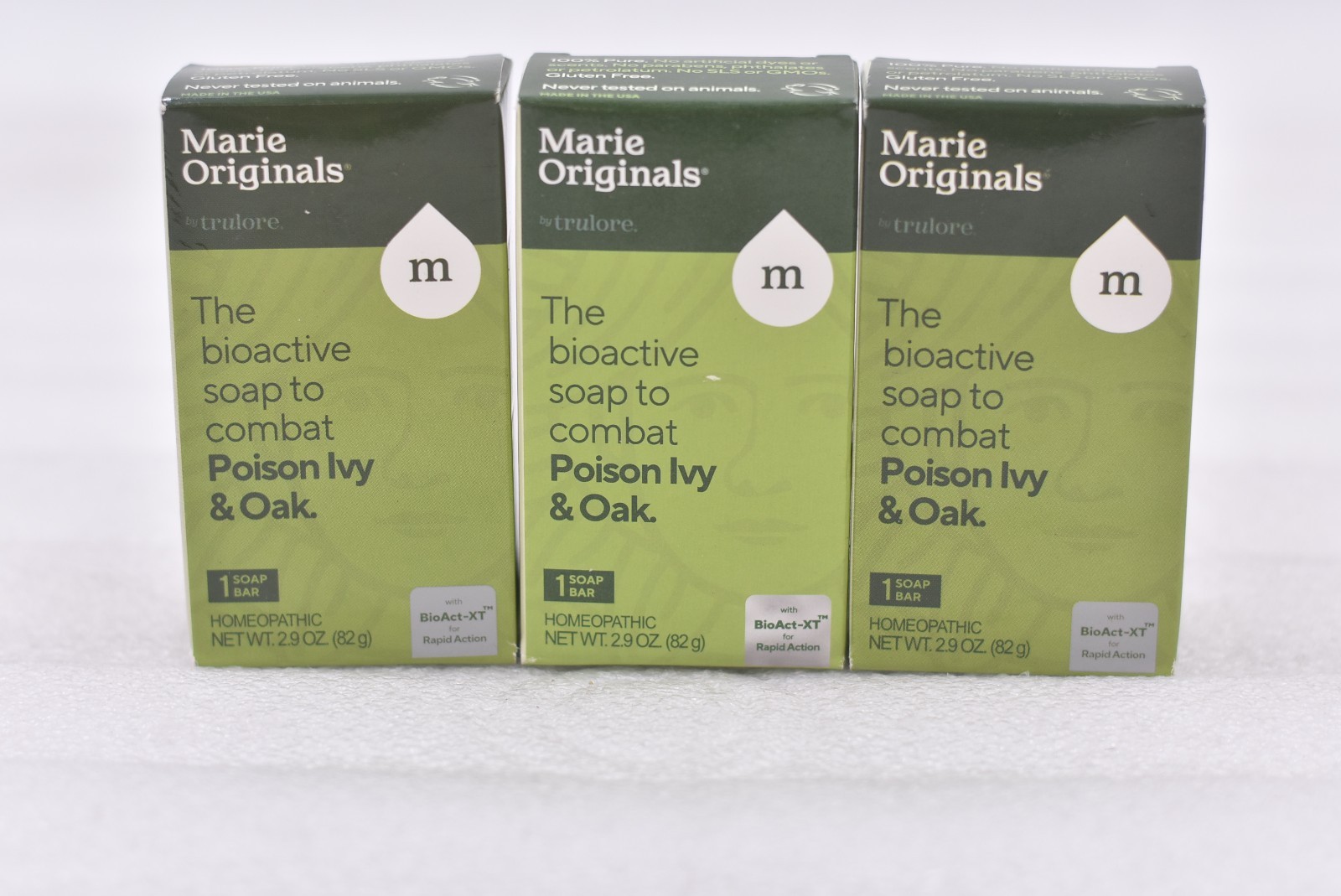 Lot of 3 Marie Originals The Bioactive Poison Ivy & Oak Soap 2.9oz