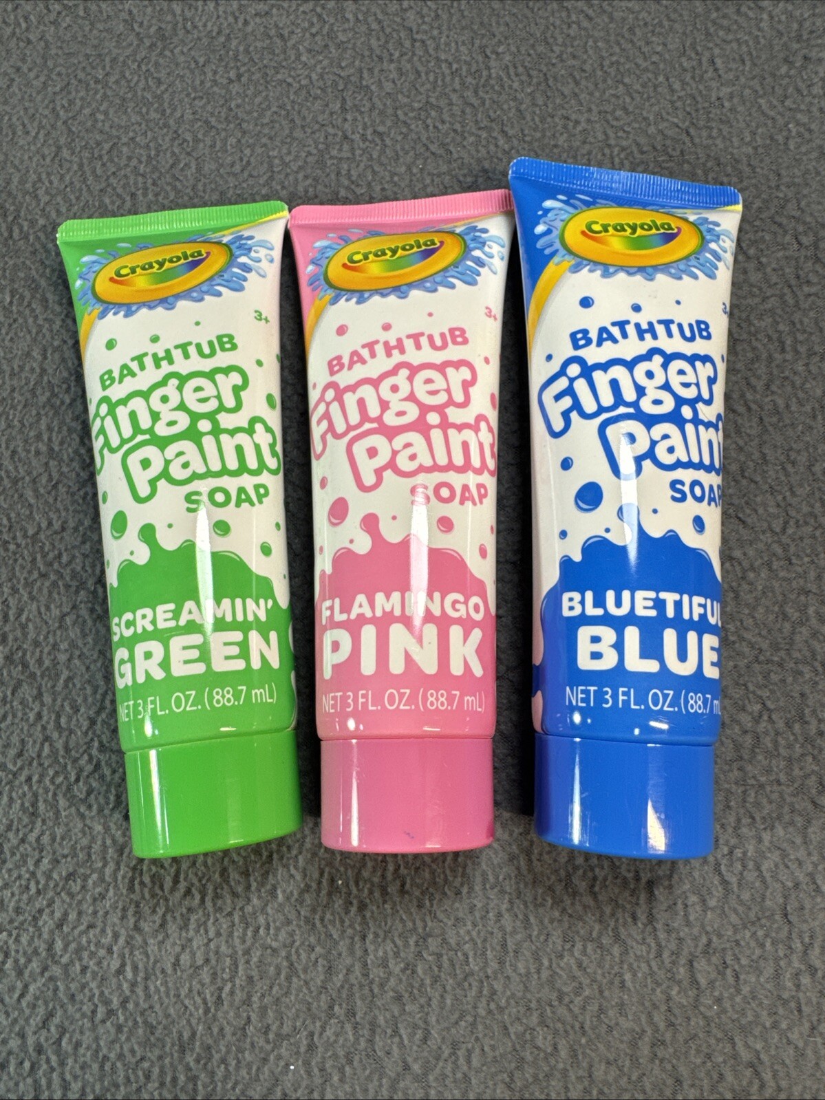 Crayola Bathtub Finger Paint Soap Green Blue Pink Non Toxic Paint Kids Lot Of 11