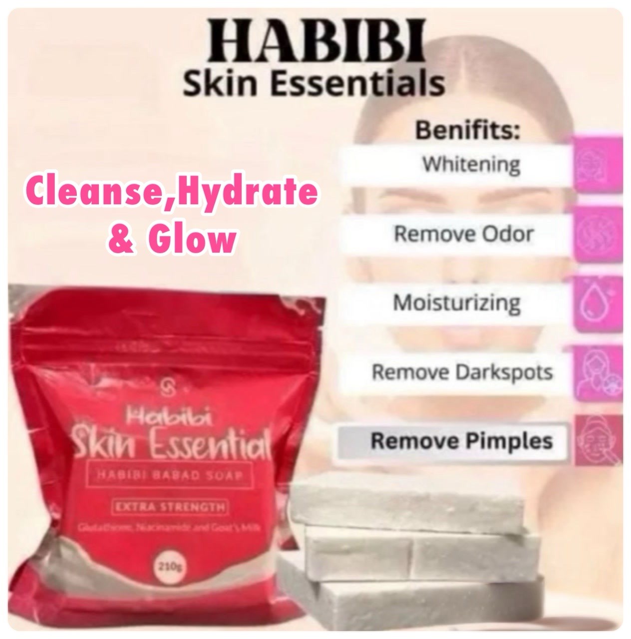 Habibi Skin Essential BABAD SOAP + Brightening Serum
