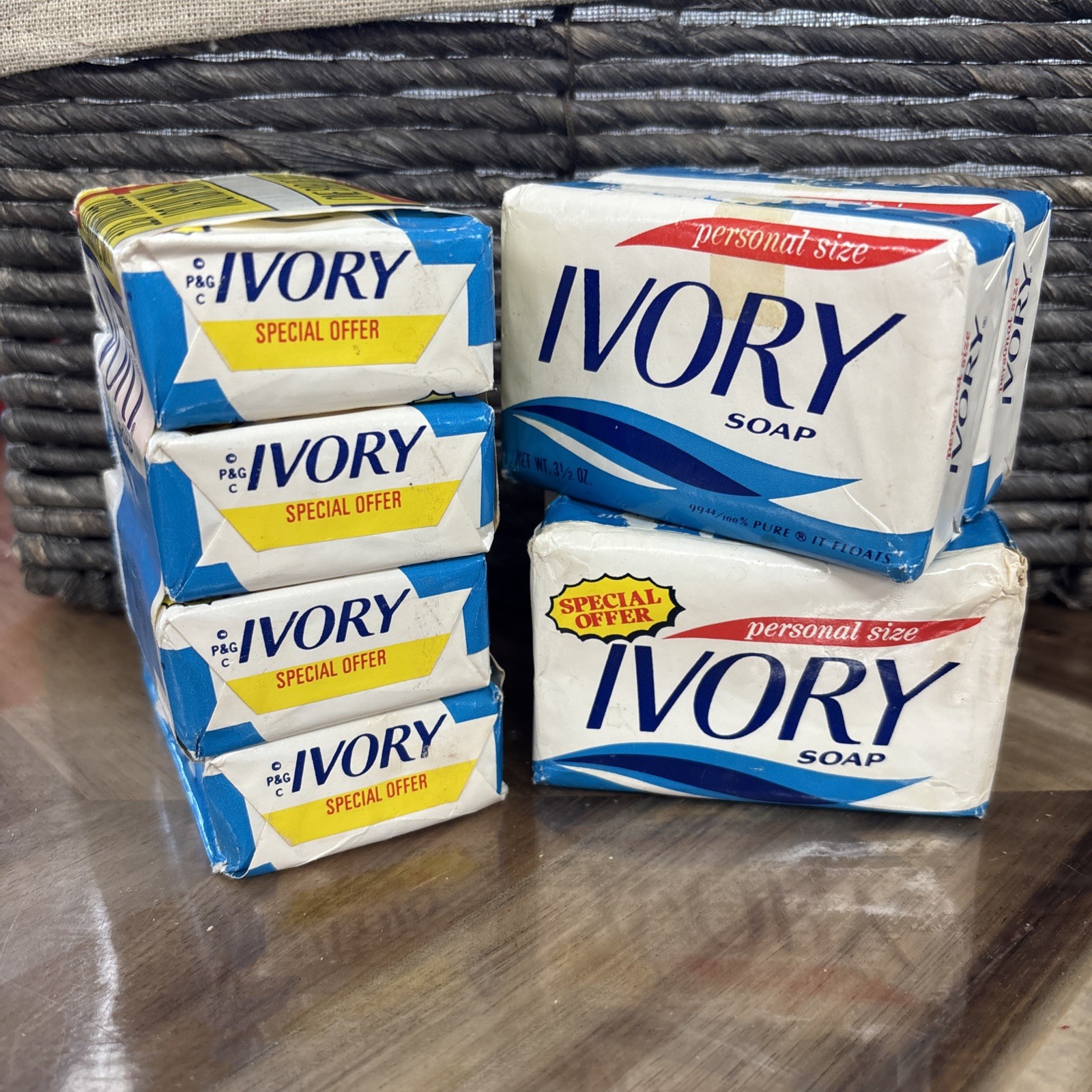 Vintage Ivory Personal Size Soap Bars 1987 8 Pack Bars 3.5oz New Movie Prop