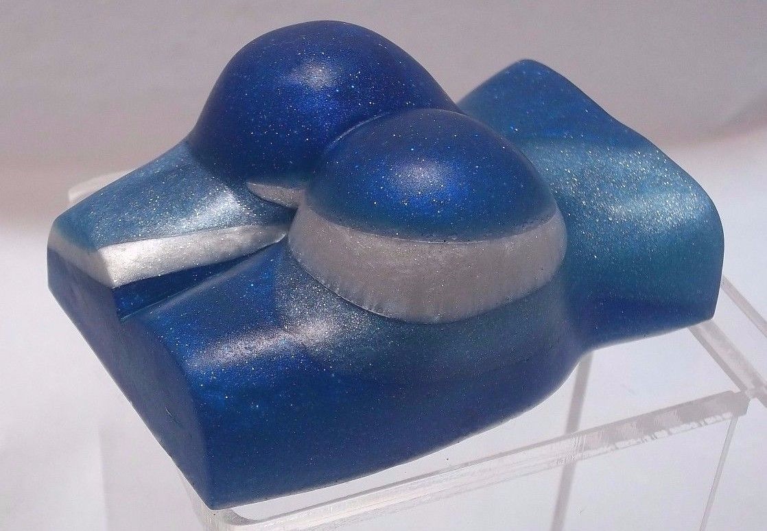 Once in a Blue Moon,silver&blue butt soap scented w/ Donna Karan’s Cashmere