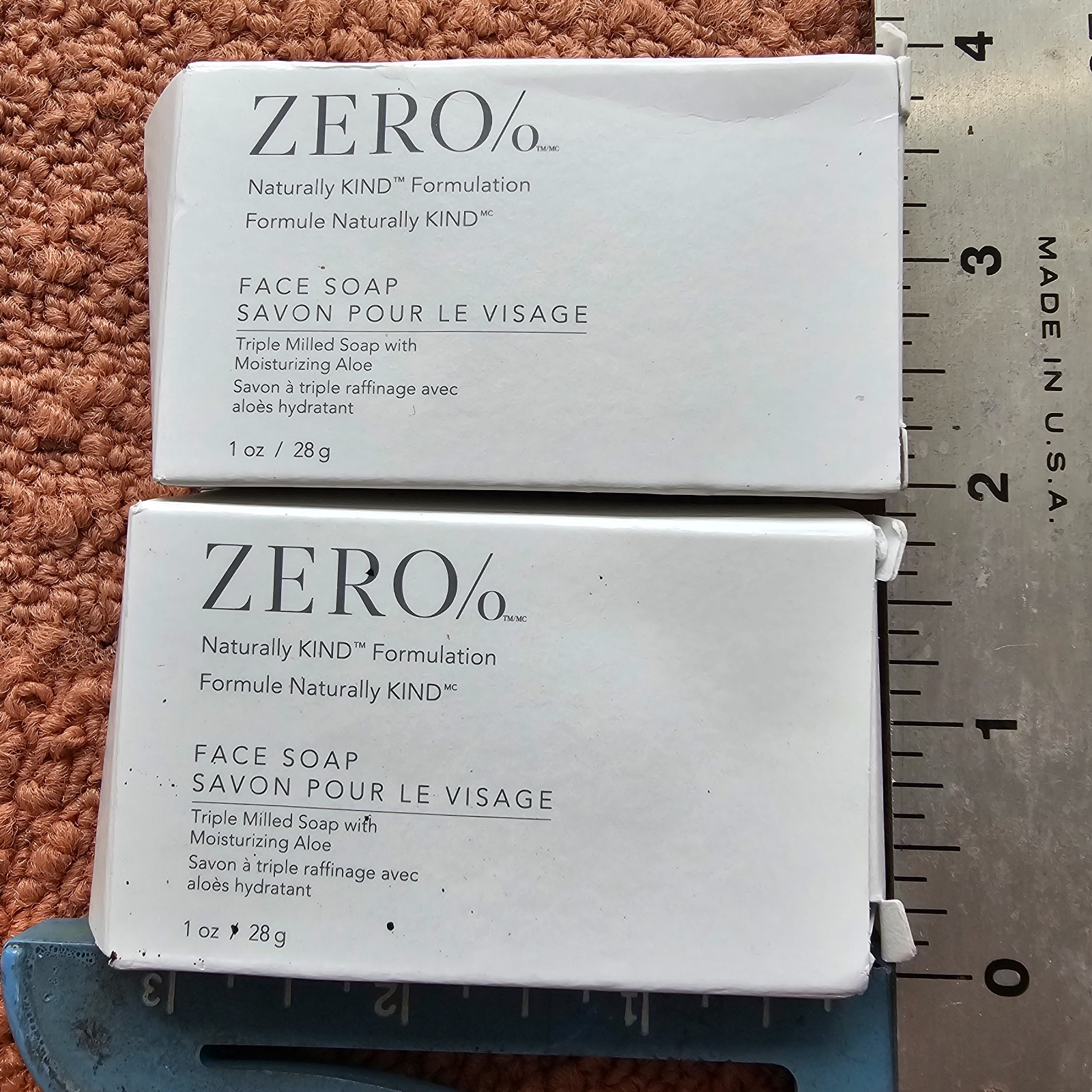 (2) Gilchrist & Soames Zero % Bath Soap Bar Moisturizing Aloe Travel Size 1oz Y4