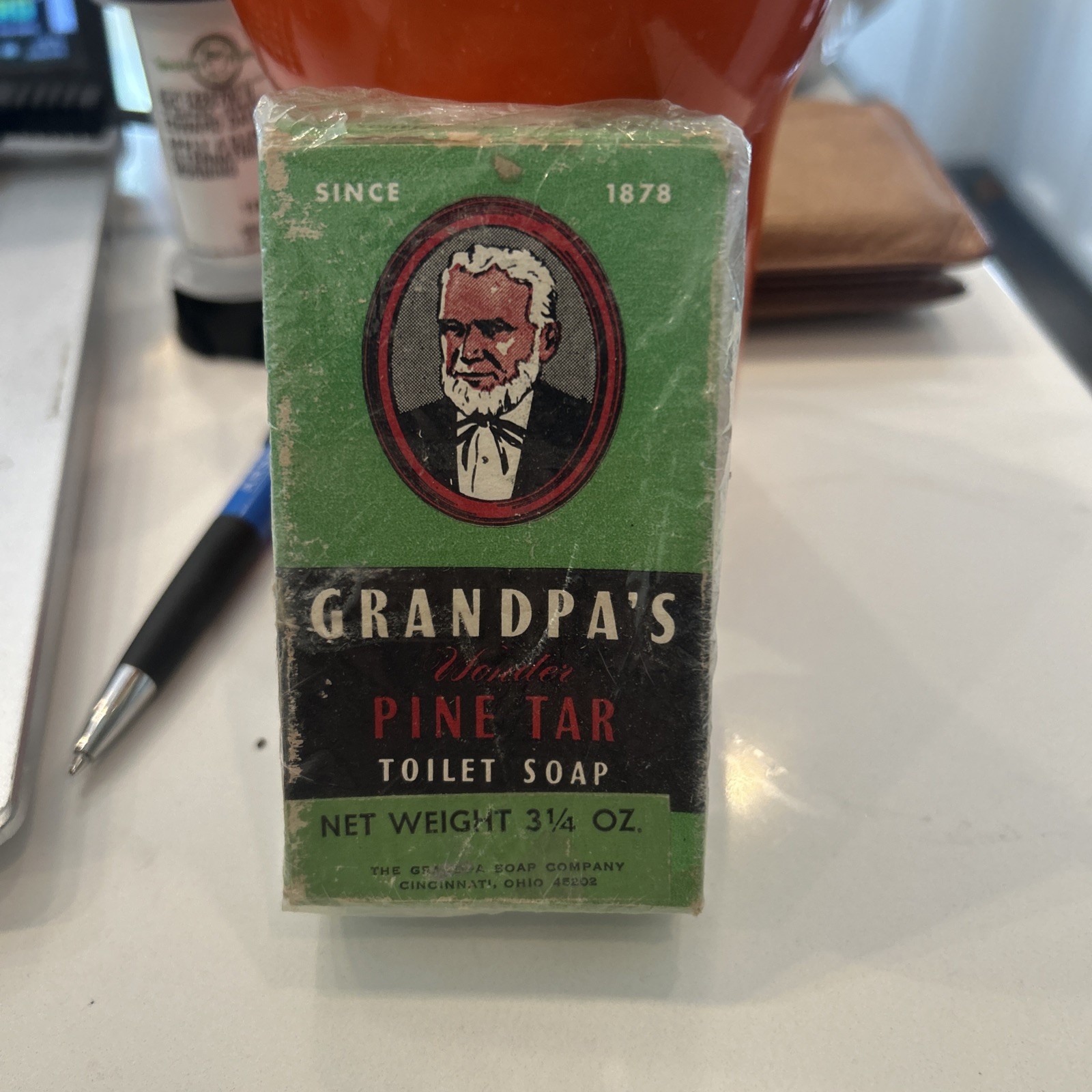 Grandpa’s Wonder Pine Tar Vintage Bar Soap