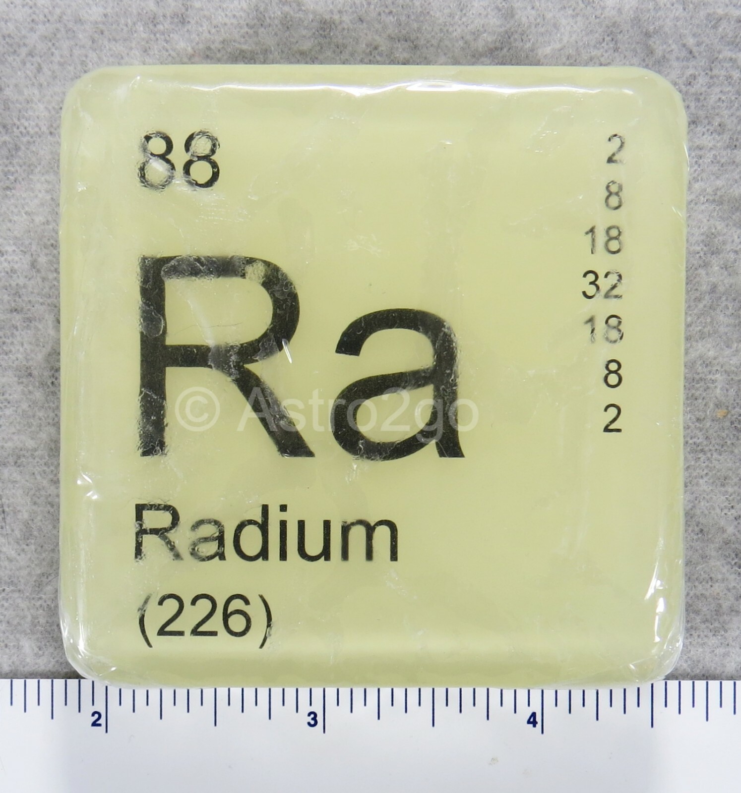 PERIODIC TABLE ELEMENT “Ra” RADIUM NOVELTY GLOW HAND SOAP-4 oz JUST BUBBLY NEW!