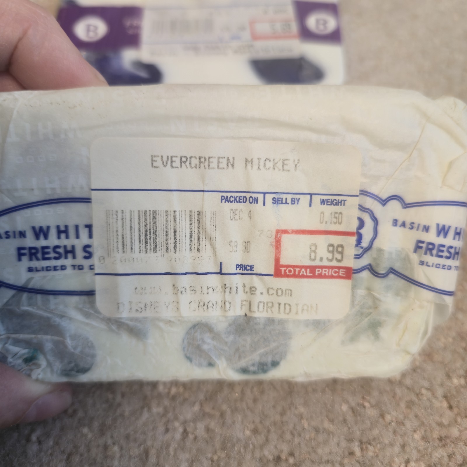 2x Basin Brand Sliced to Order Organic Evergreen Soap 0.15 lb Disney