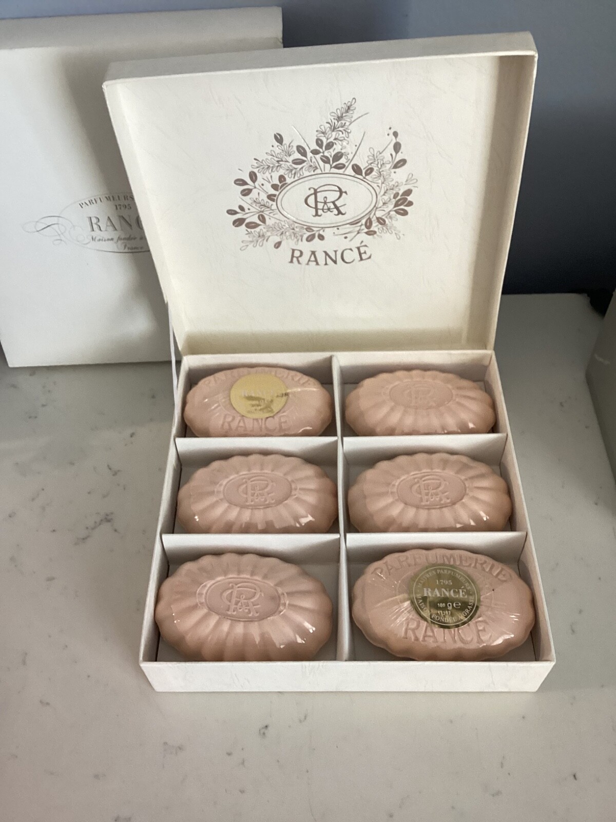 SEALED NEVER USED OR OPEN RANCE PARFUMEURS DEPUIS SET OF 6 SOAPS NR