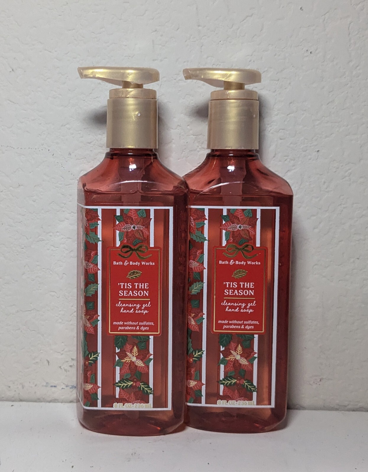 BATH & BODY WORKS TIS THE SEASON CLEANSING GEL HAND SOAP (set of 2)