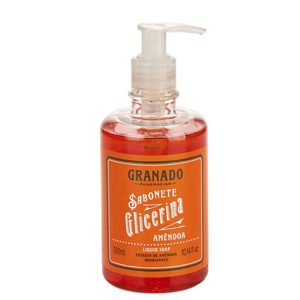 Granado Glicerina Sabonete Liquido Glicerina Amendoa 300Ml (Liquid Soap 10FlOz)