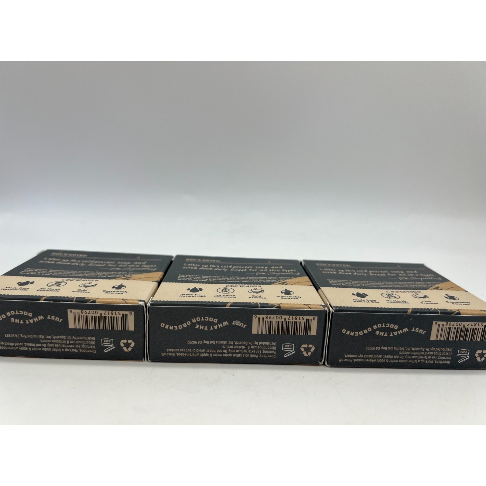 Dr. Squatch Moon Rock Galaxy Edition Men’s Soap Lot of 3