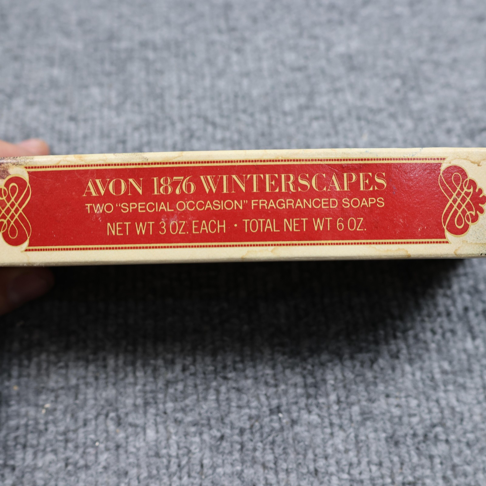 Vintage Avon 1876 Winterscapes Currier & Ives Fragranced Soaps Set 2 Bars 6oz
