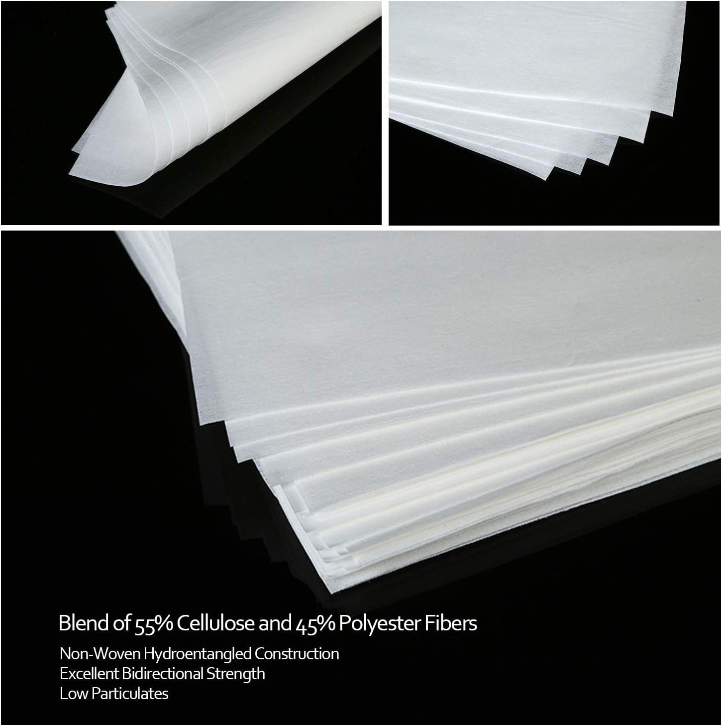 Lint Free Wipes Cleanroom Wipes Nonwoven Auto Paint Prep Cellulose/Polyester Ble
