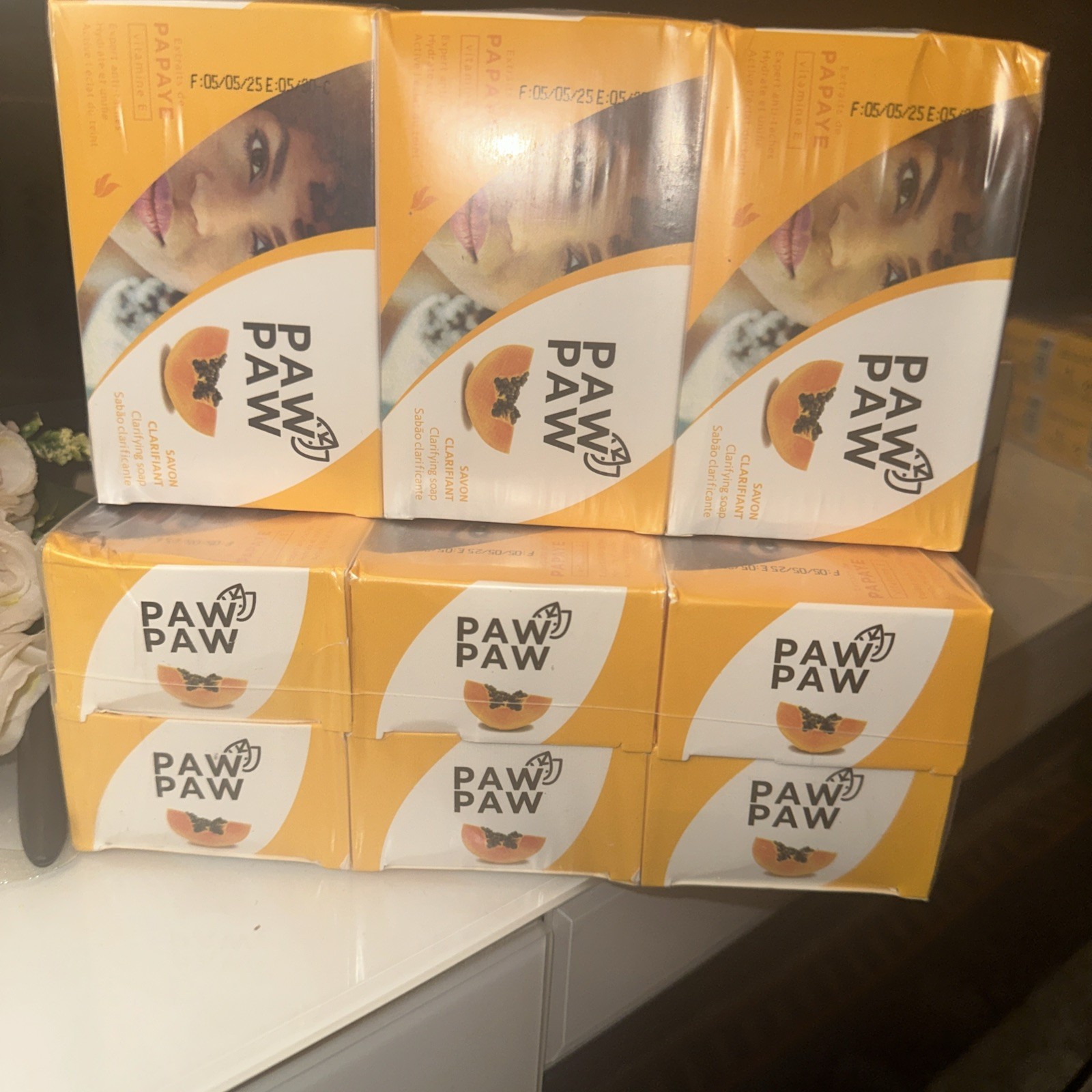 Paw Paw Clarifying Soap with Vitamin E & Papaya Extracts – 180g 6pack