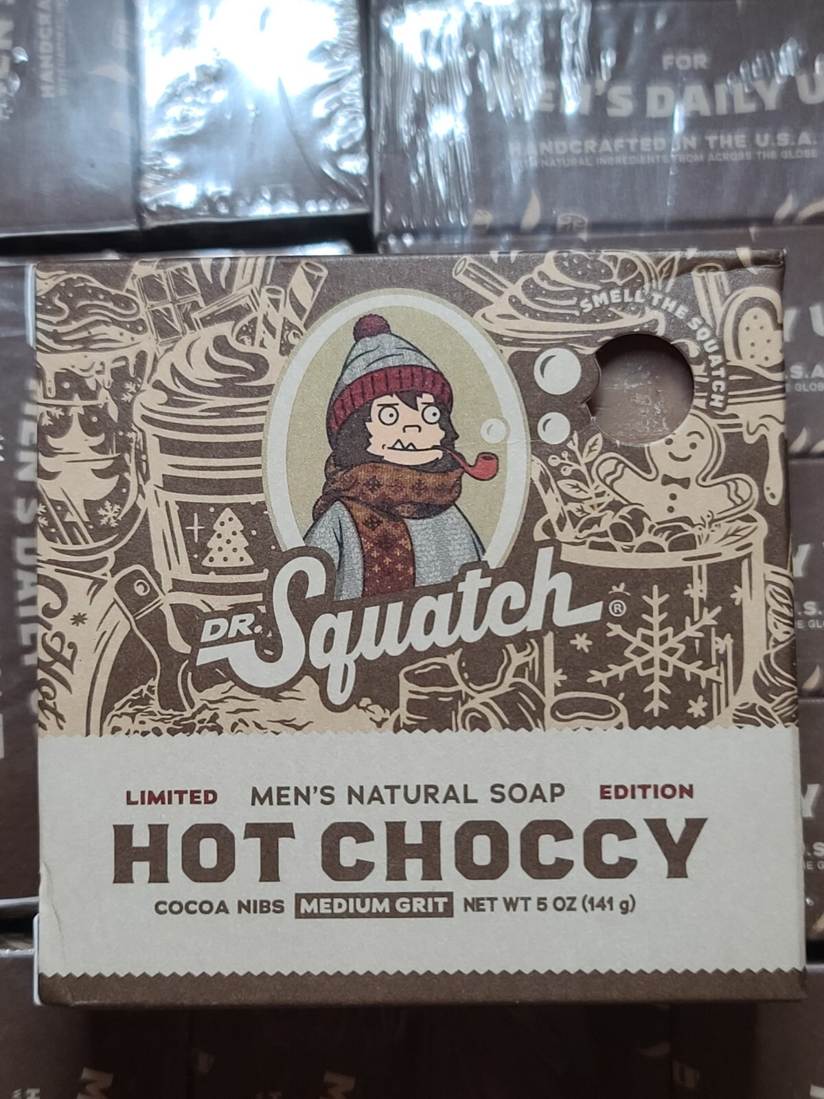 Dr. Squatch Hot Choccy Limited Edition Soap Bar Bricc Chocolate Scent Xmas