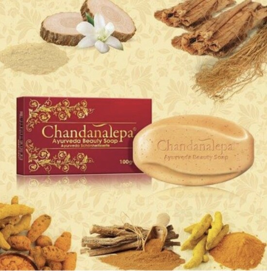 100% Natural Herbal Chandanalepa Aurvedic Soap Free Shipping For Glowing Skin
