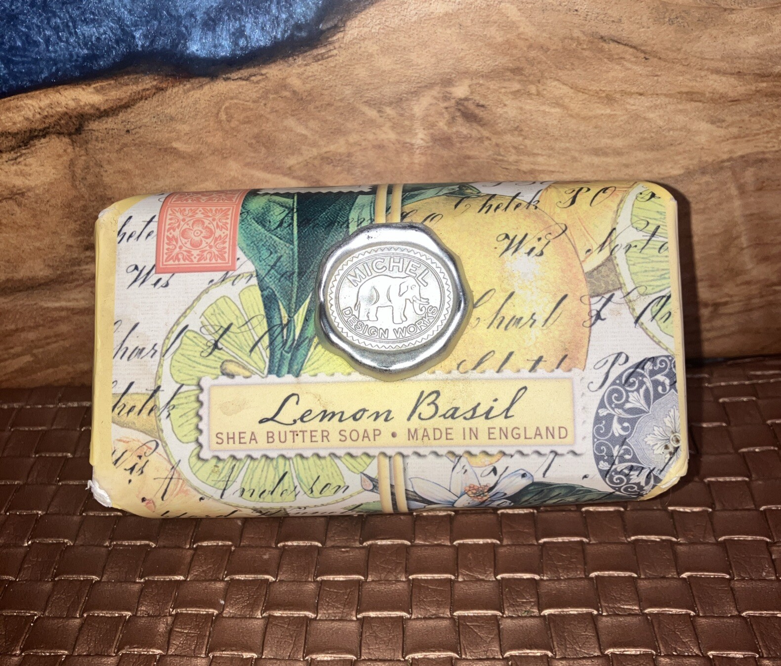 Michel Design Works ~ Lemon Basil ~ Large Bath Bar Soap 7.3 oz.
