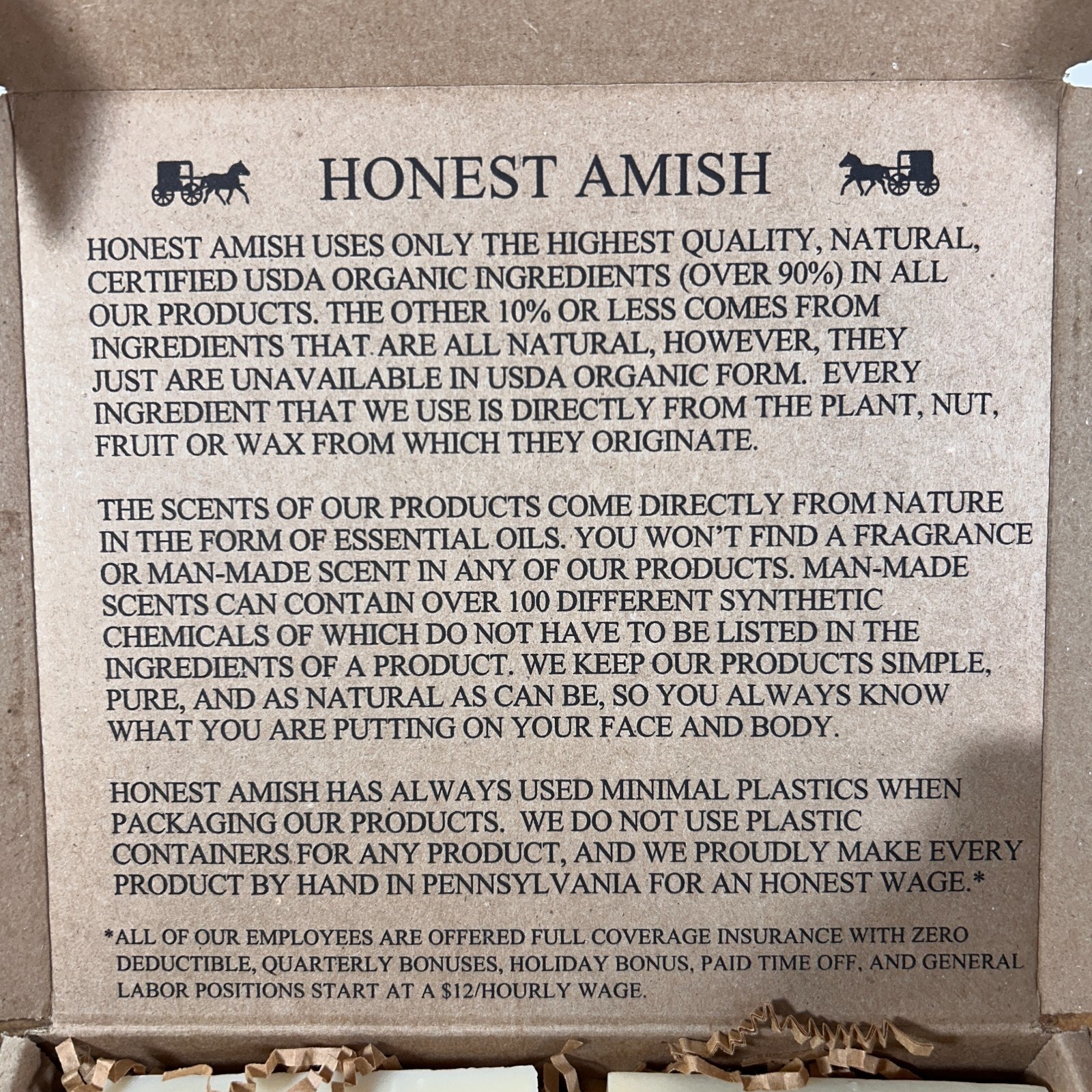 Original Beard and Body Soap by Honest Amish 18 oz TOTAL – SET of 3 6 oz Bars