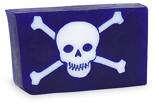 PRIMAL ELEMENTS SKULL & BONES 6.0 OZ. VEGETABLE GLYCERIN BAR SOAP HANDMADE