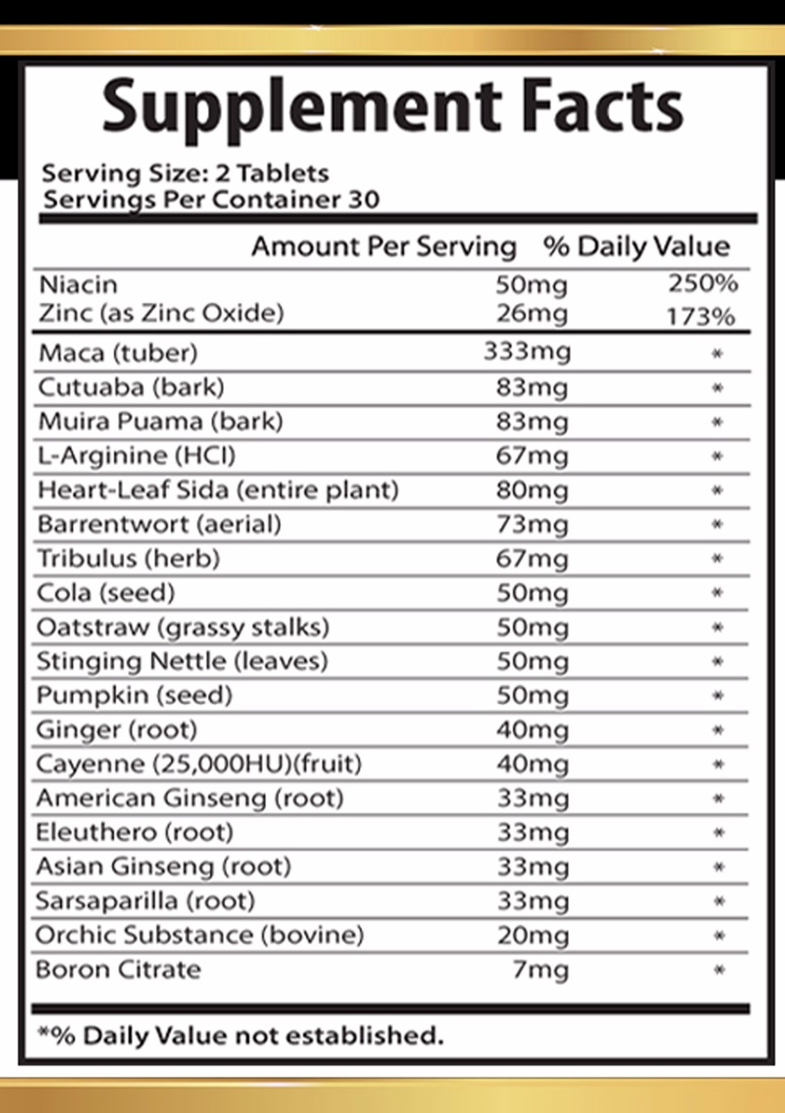 Herbal combinations – MALE VIRILITY ENHANCEMENT Pills – great natural 1 Bottle