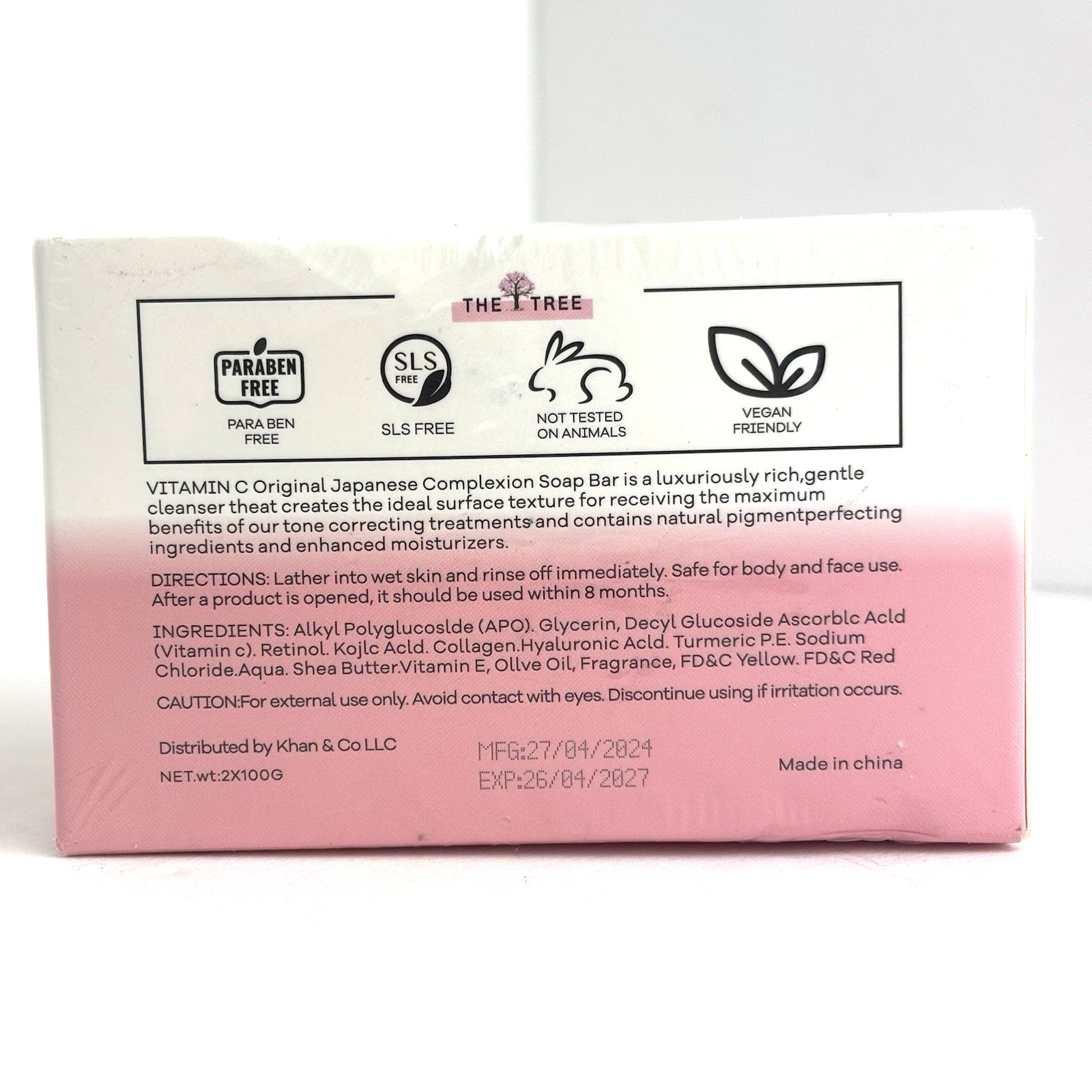 The Tree Kojic Acid Dark Spot Remover Soap Turmeric Hyaluronic Acid Collagen