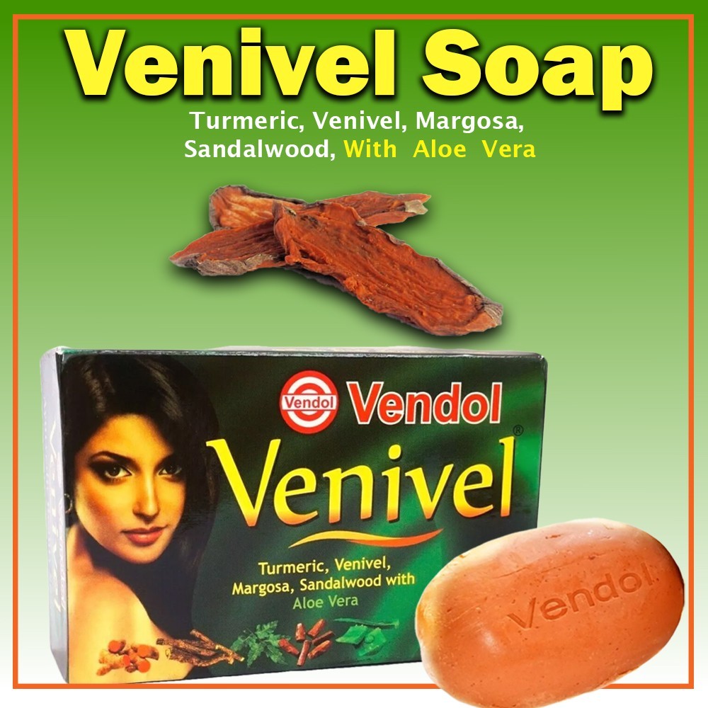 Vendol Venivel Soap Ayurveda Beauty Herbal Natural Skin Soap for a Gold skin 80g