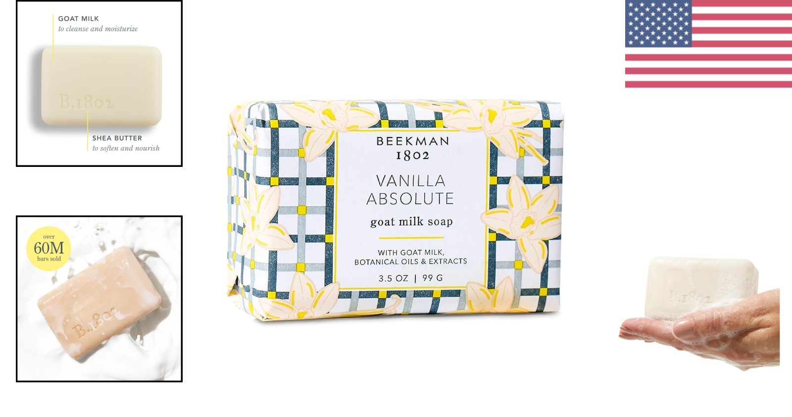 Moisturizing Goat Milk Soap Bar with Shea Butter – Perfect for Daily Use, 3.5oz