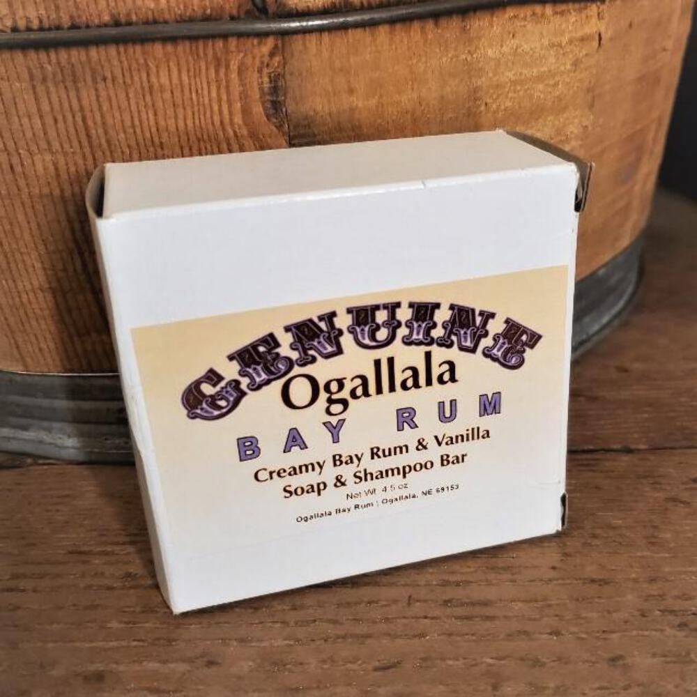 NEW Bay Rum Soap & Shampoo Bar Genuine Ogallala