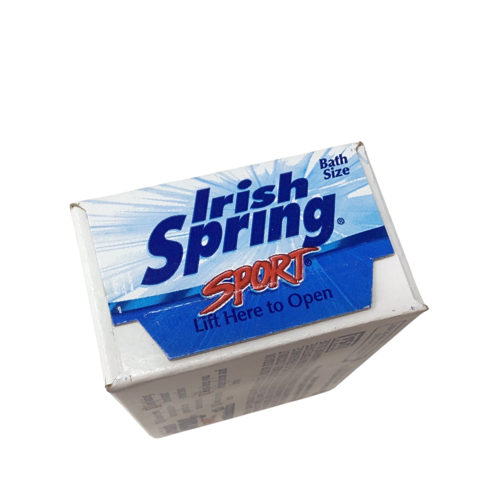 Irish Spring Sport Soap Vtg NIB 4.5 oz Bath Size Bar NOS Deodorant Sealed