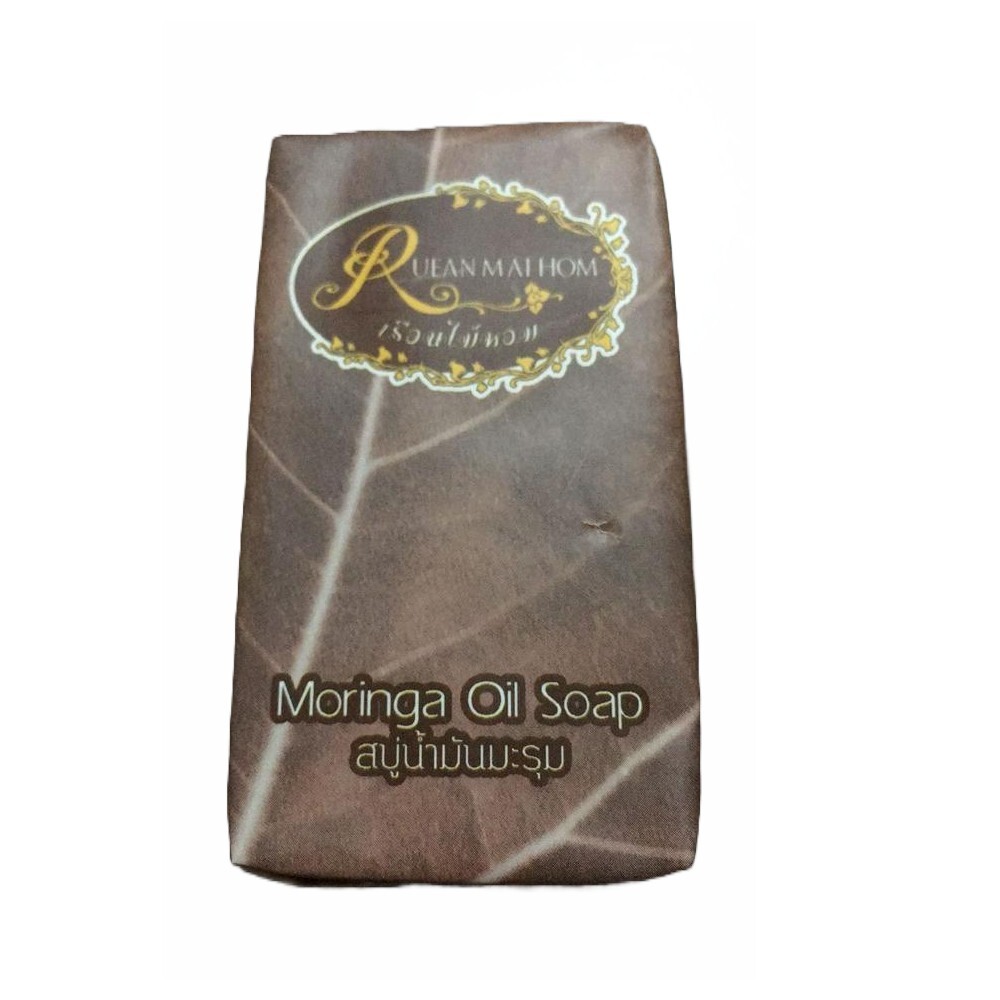 Moringa Oil Soap Herbal Organic Reduce Health inflammation of acne 80g 3 Pcs