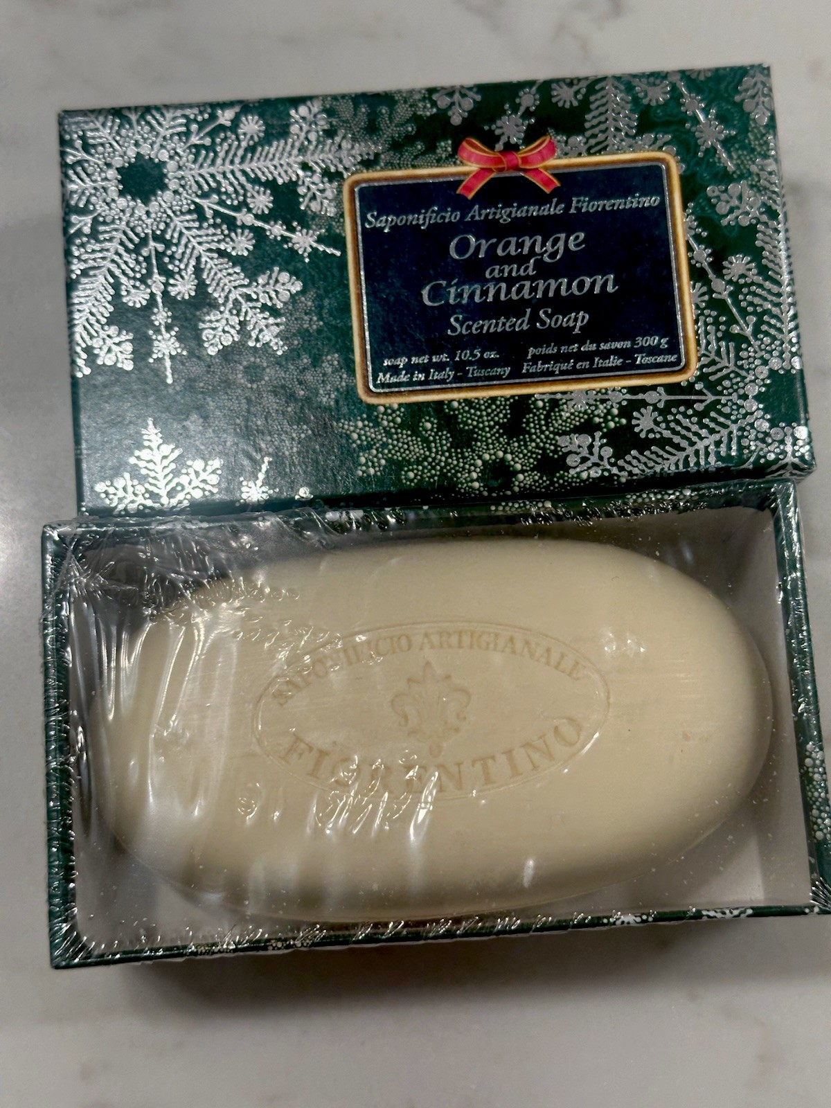 Saponificio Artigianale Fiorentino Orange Cinnamon Soap Made In Italy- 10.5oz