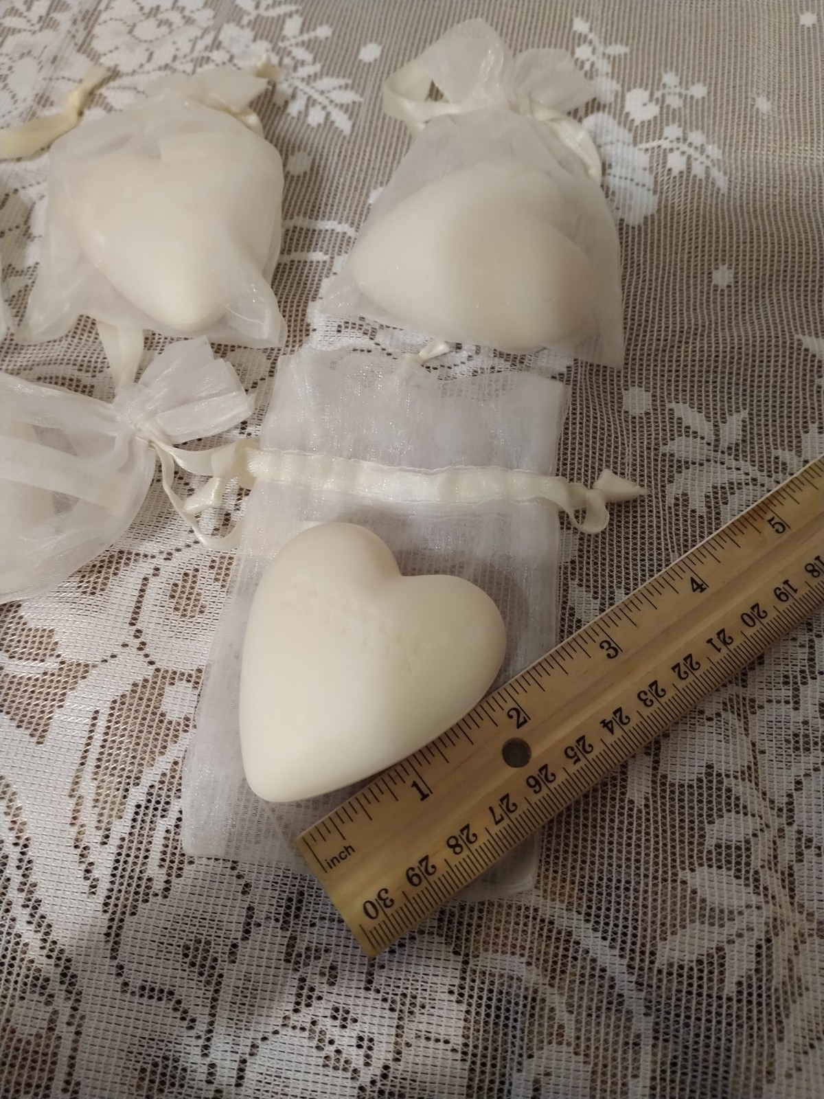 RARE Crabtree & Evelyn Passion Flower Heart Shaped Soap Guest Travel Size 2oz