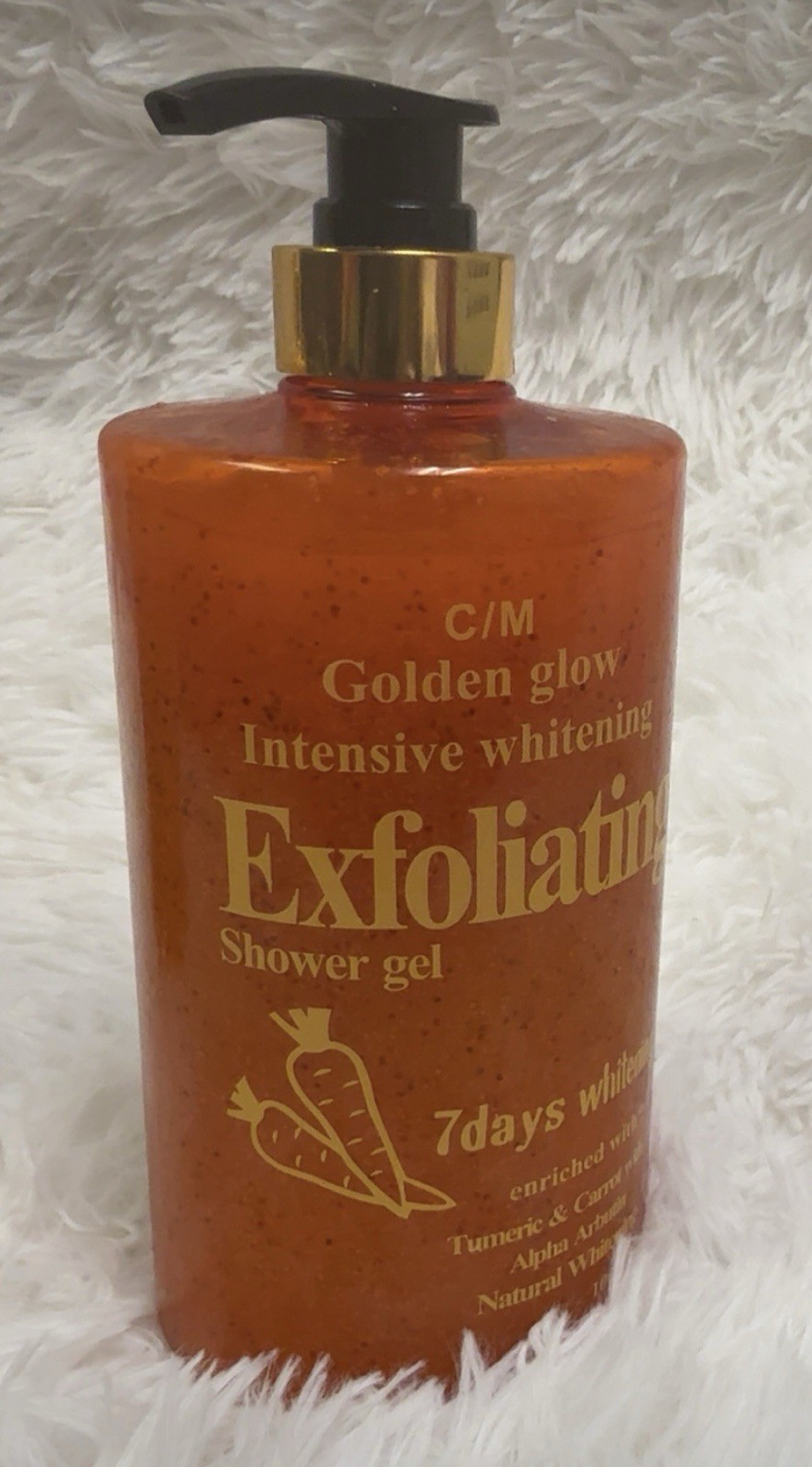 Golden Glow Exfoliating Shower Gel. 7 Days Whitening. 1000ml
