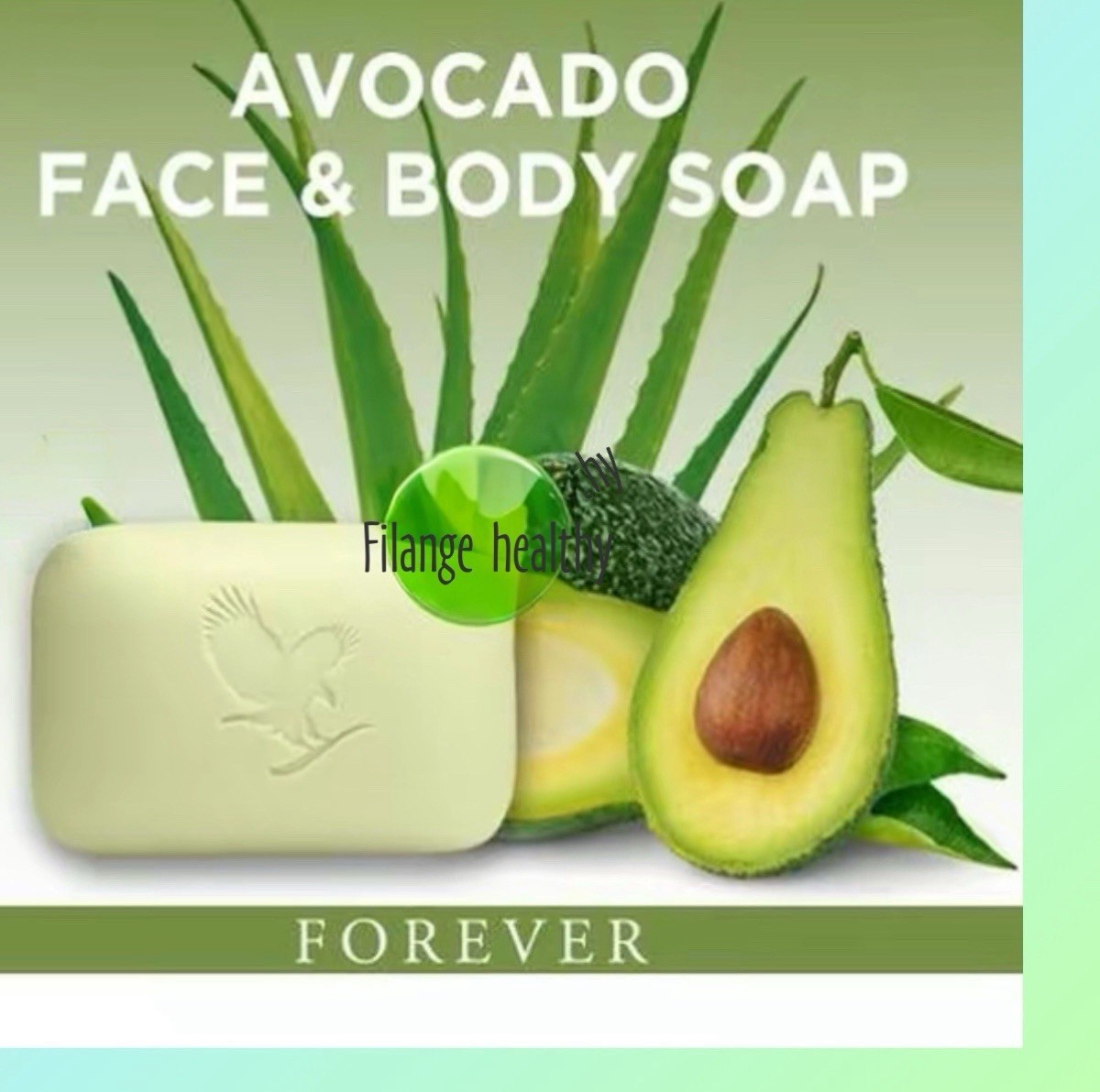2 pack New Forever Aloe Avocado Face & Body Soap a vegan.