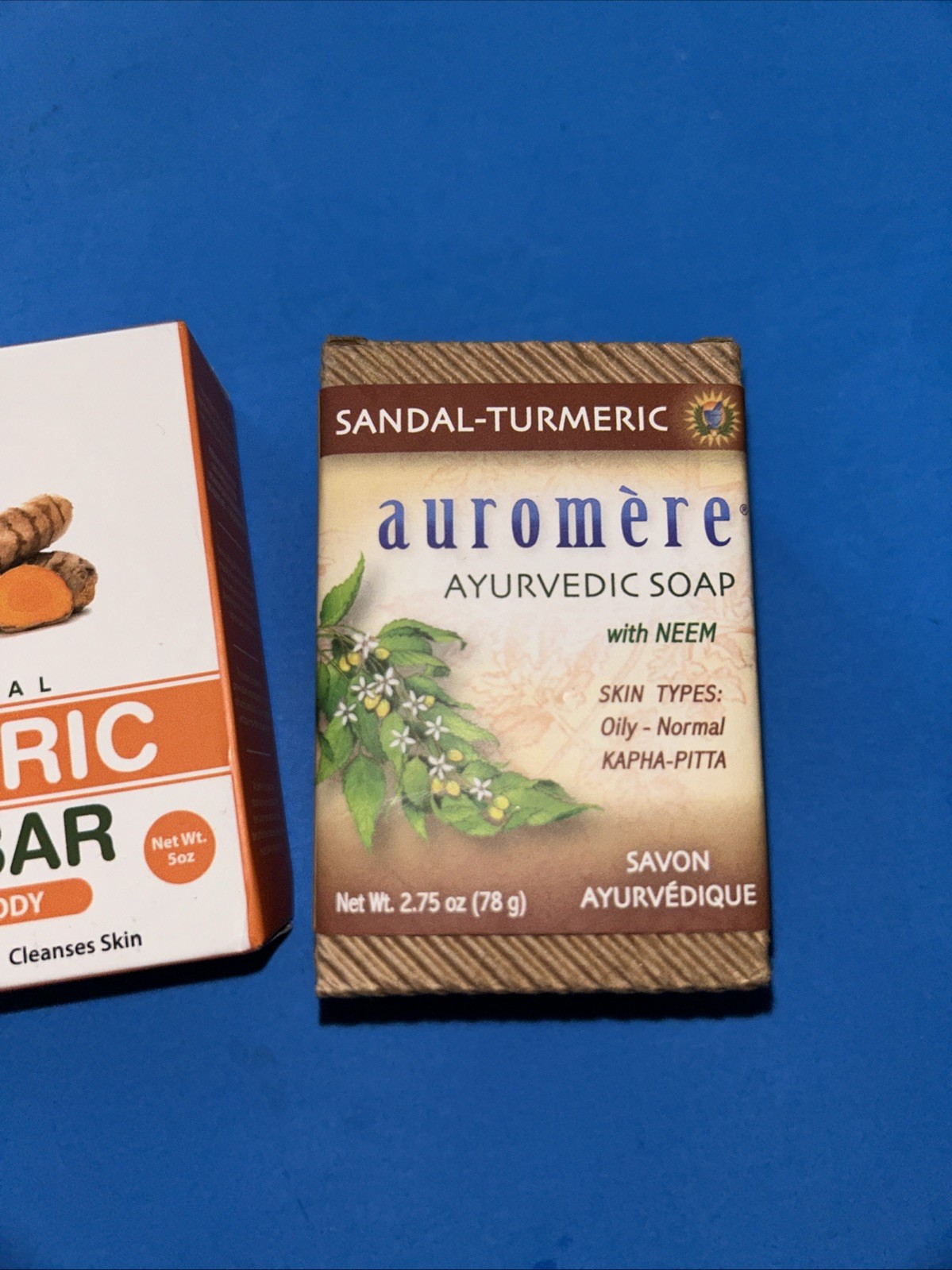 Lot 3 Natrulo & auromere Tumeric Soap Bars (11980)
